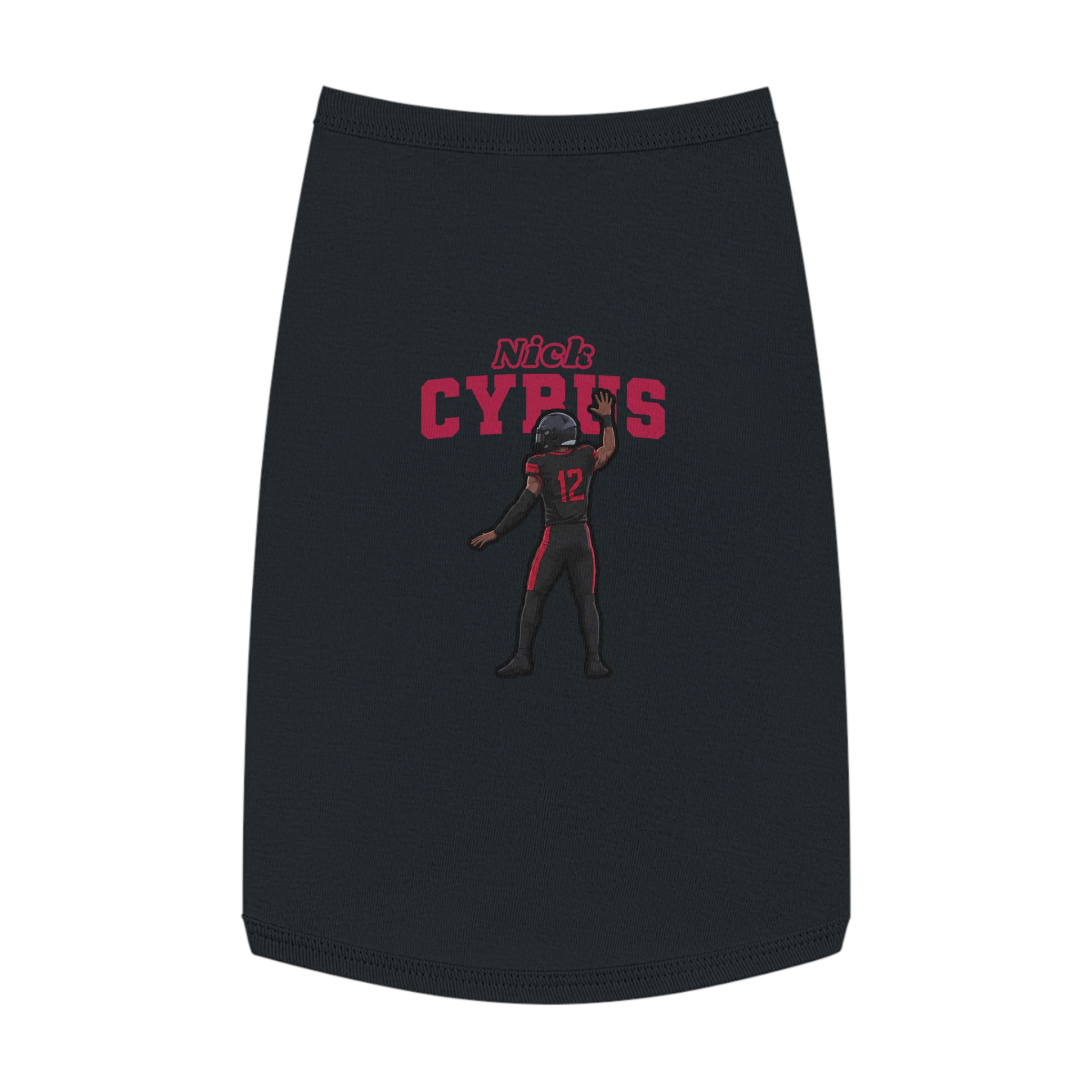 Pet Tank Top — character_name_arch in Black