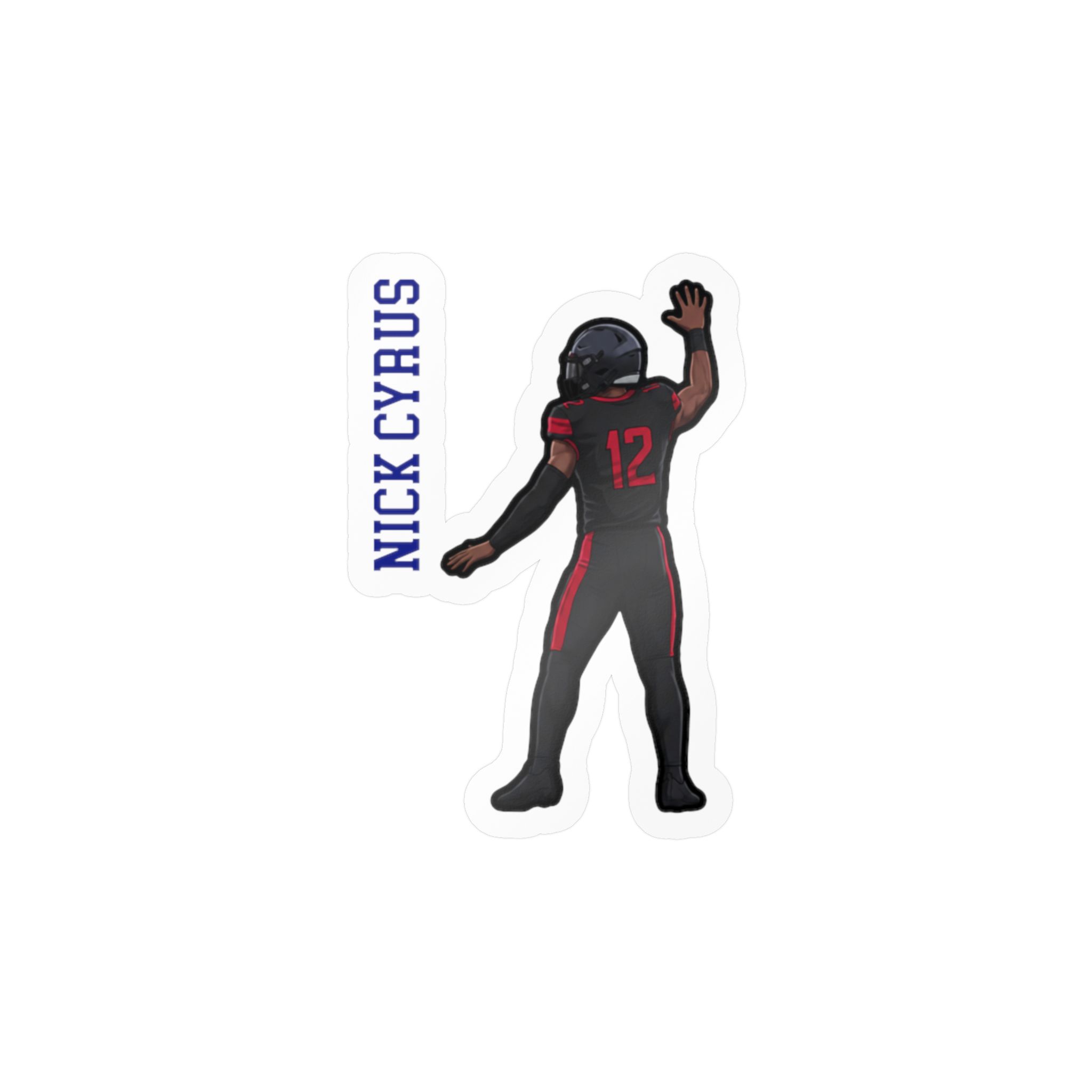 Vinyl Sticker — character_name_vertical in Classic