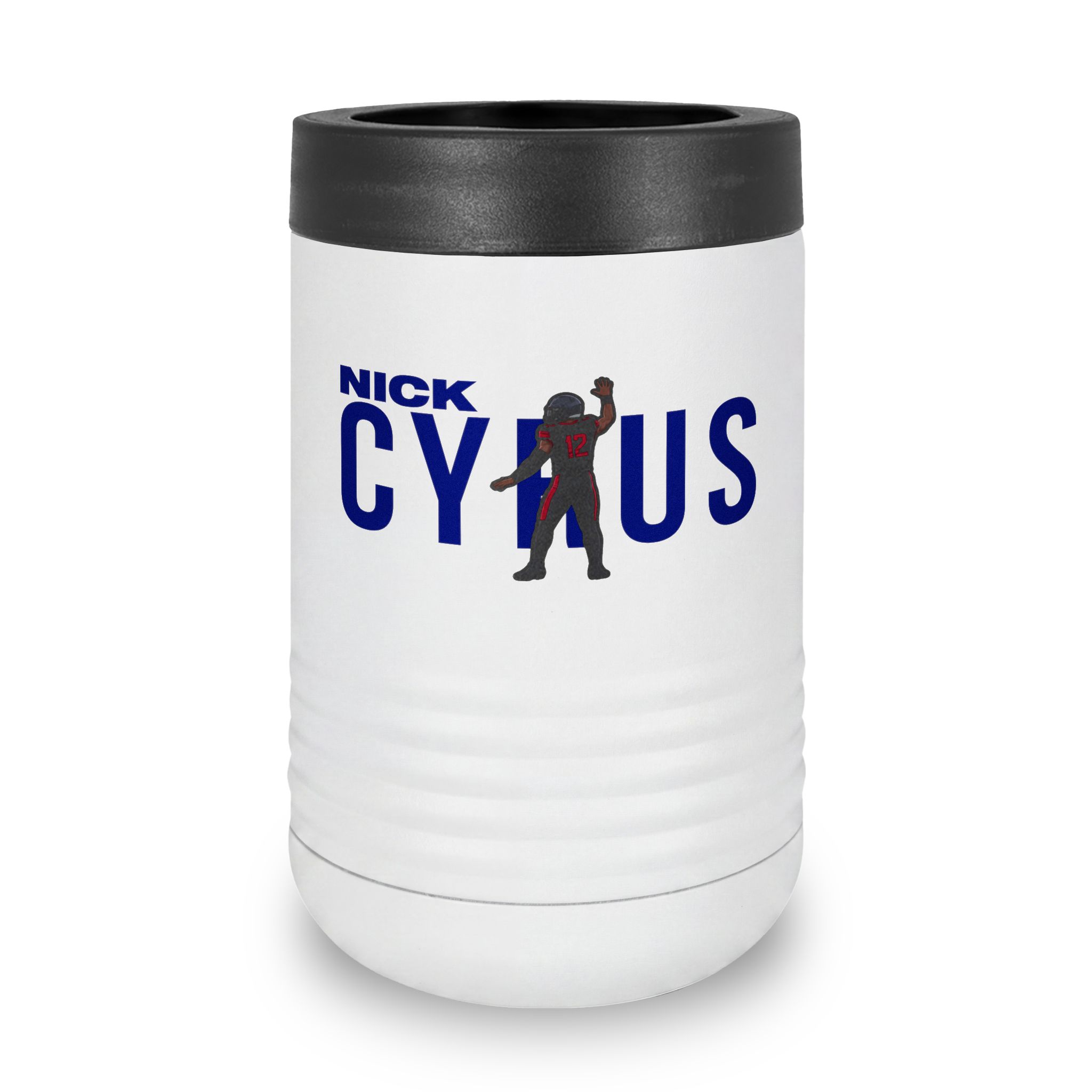 Stainless Can Cooler — character_player_name in White