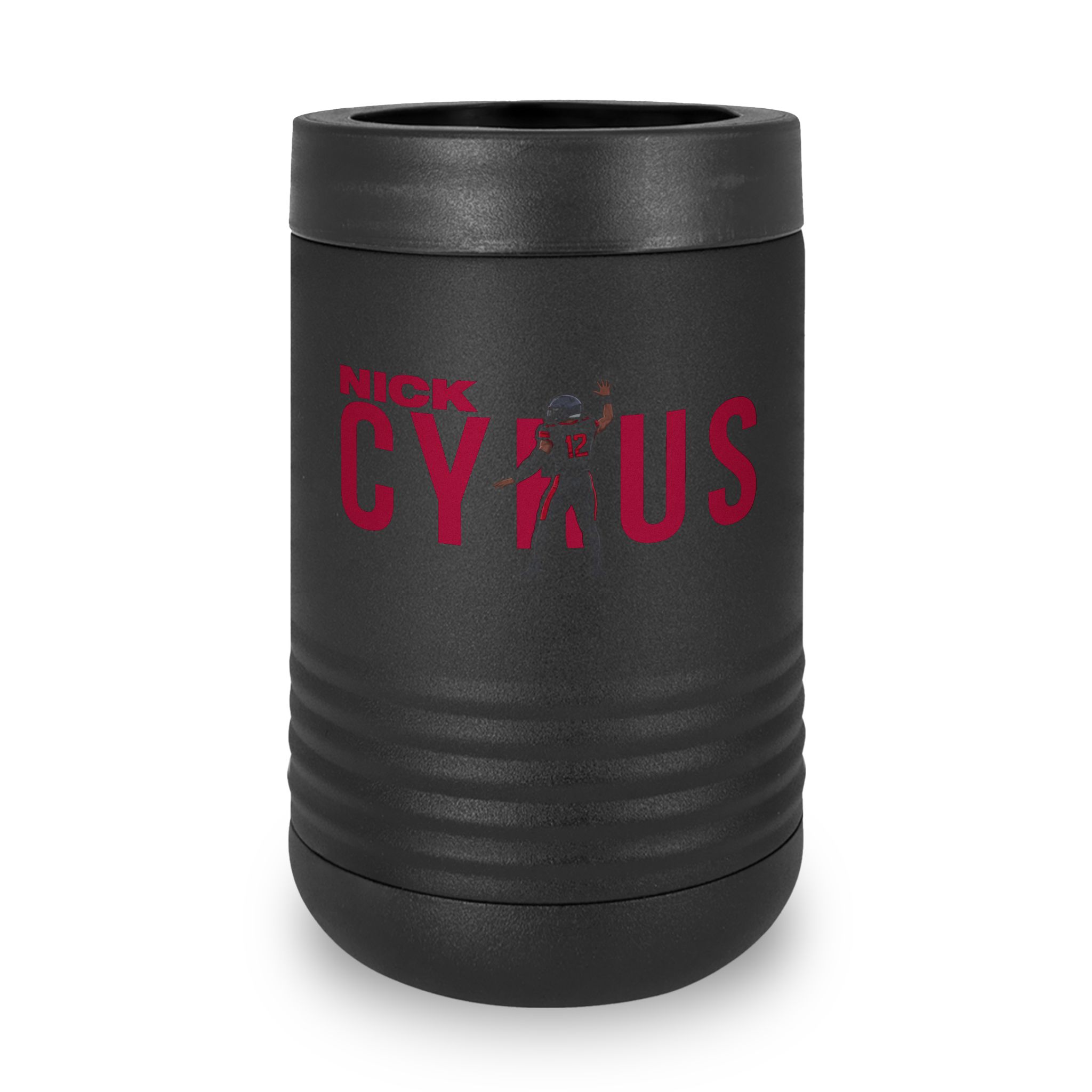 Stainless Can Cooler — character_player_name in Black