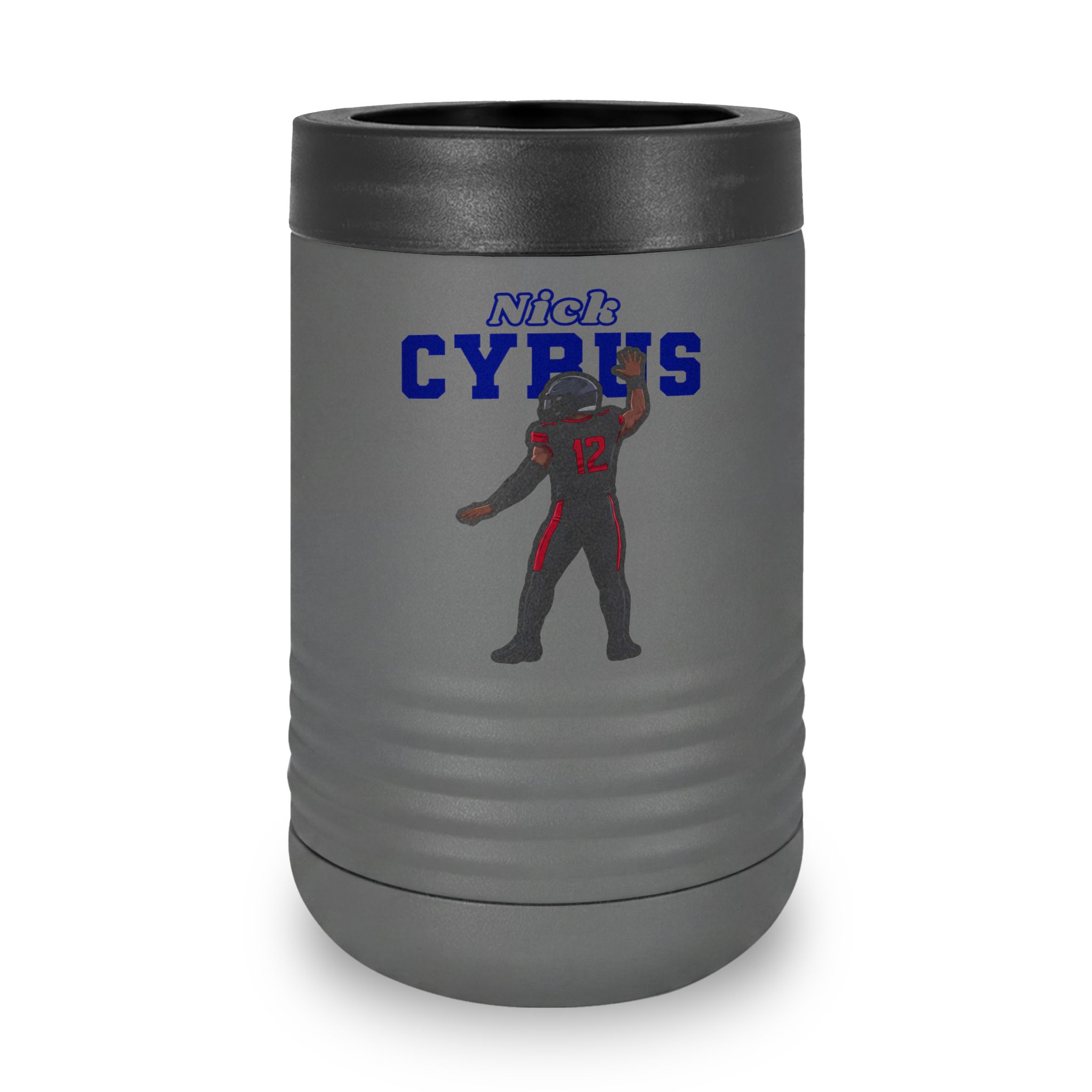 Stainless Can Cooler — character_name_arch in Grey