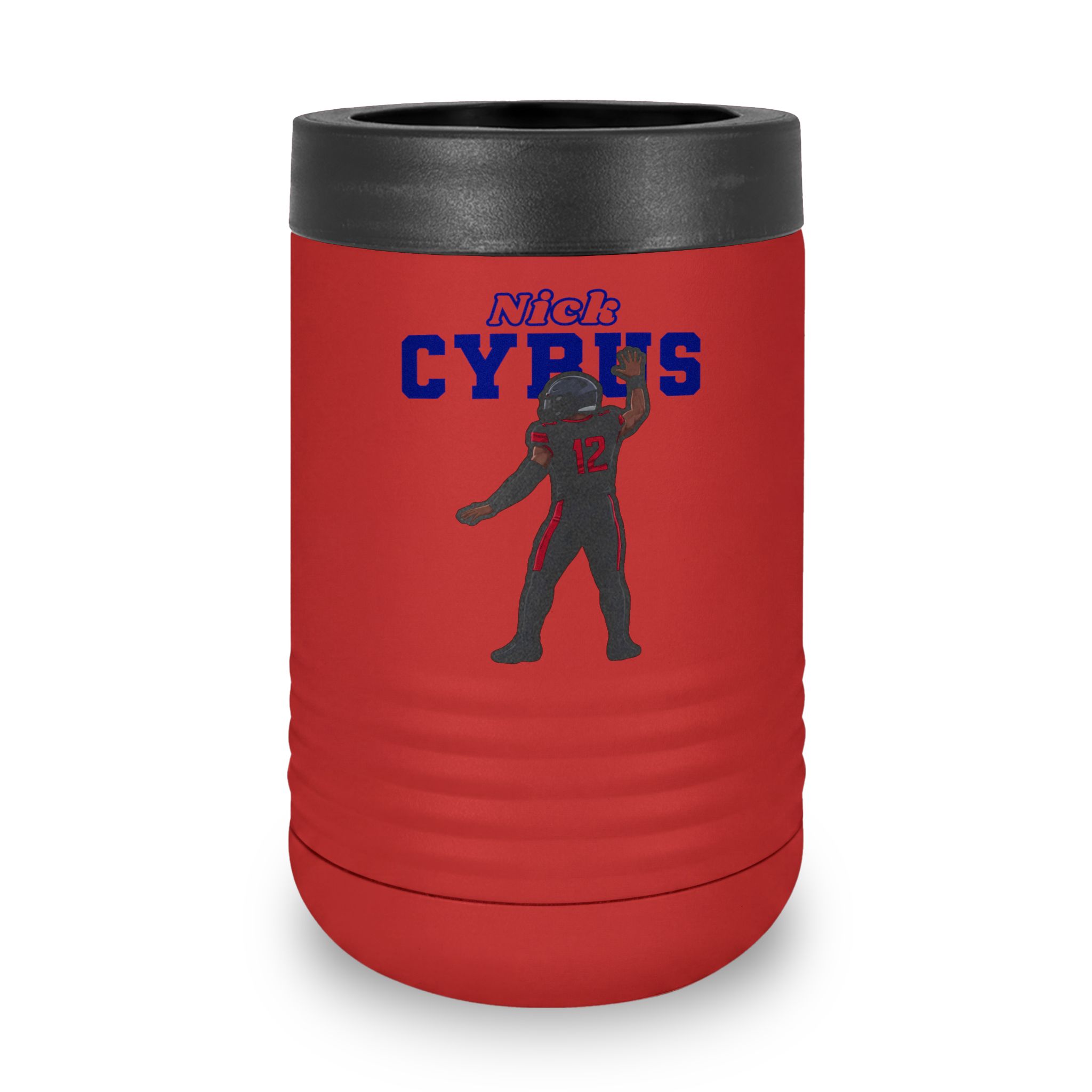 Stainless Can Cooler — character_name_arch in Red