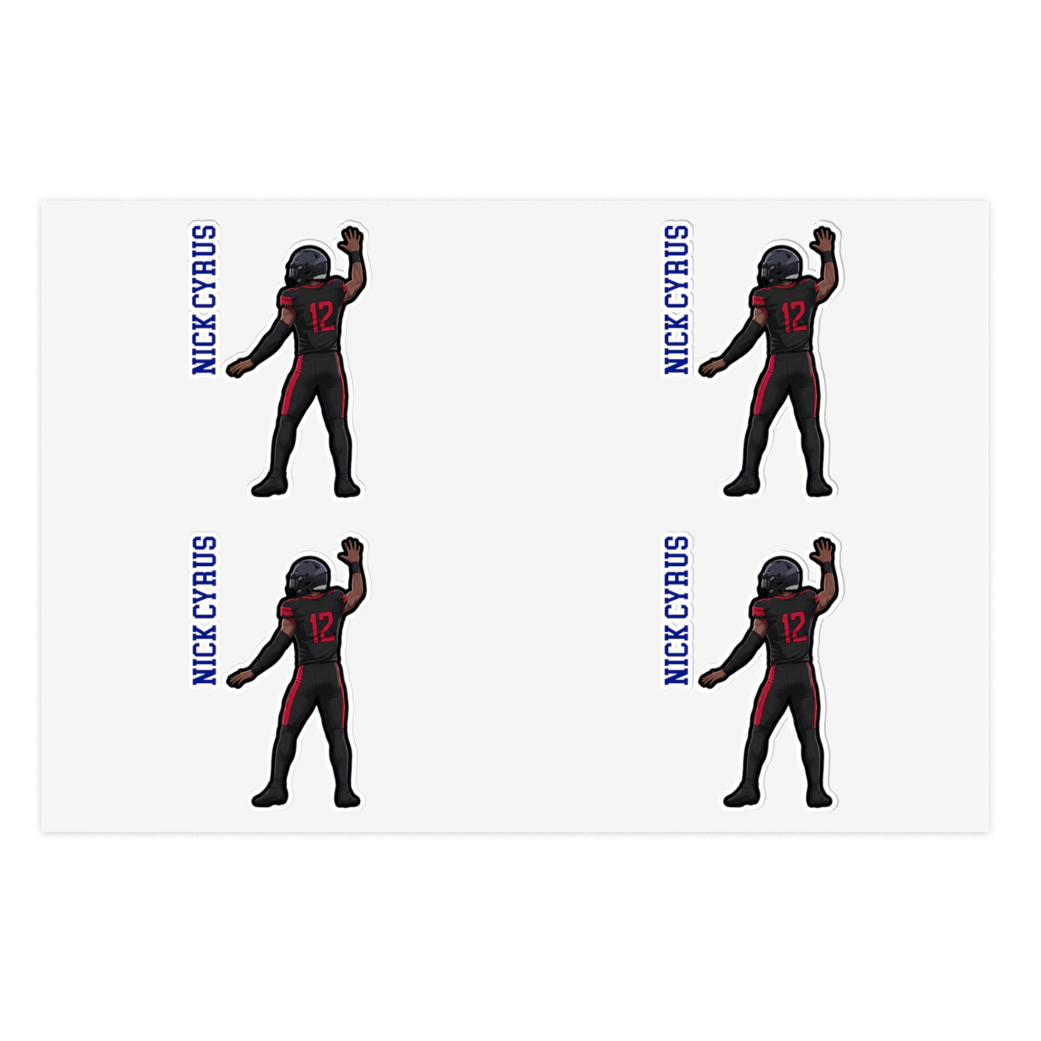 Sticker Sheet — character_name_vertical in Classic