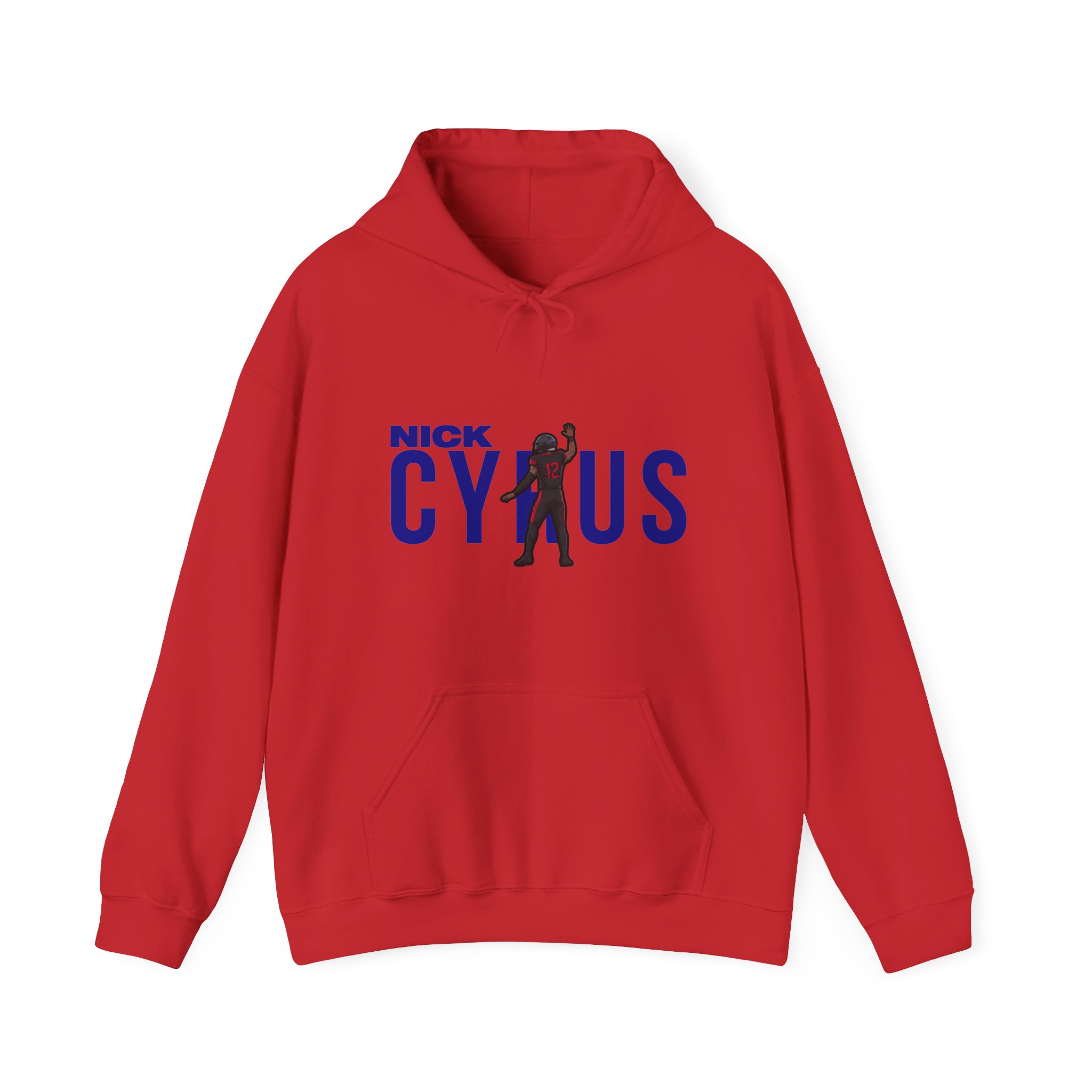 Hoodie — character_player_name in Red