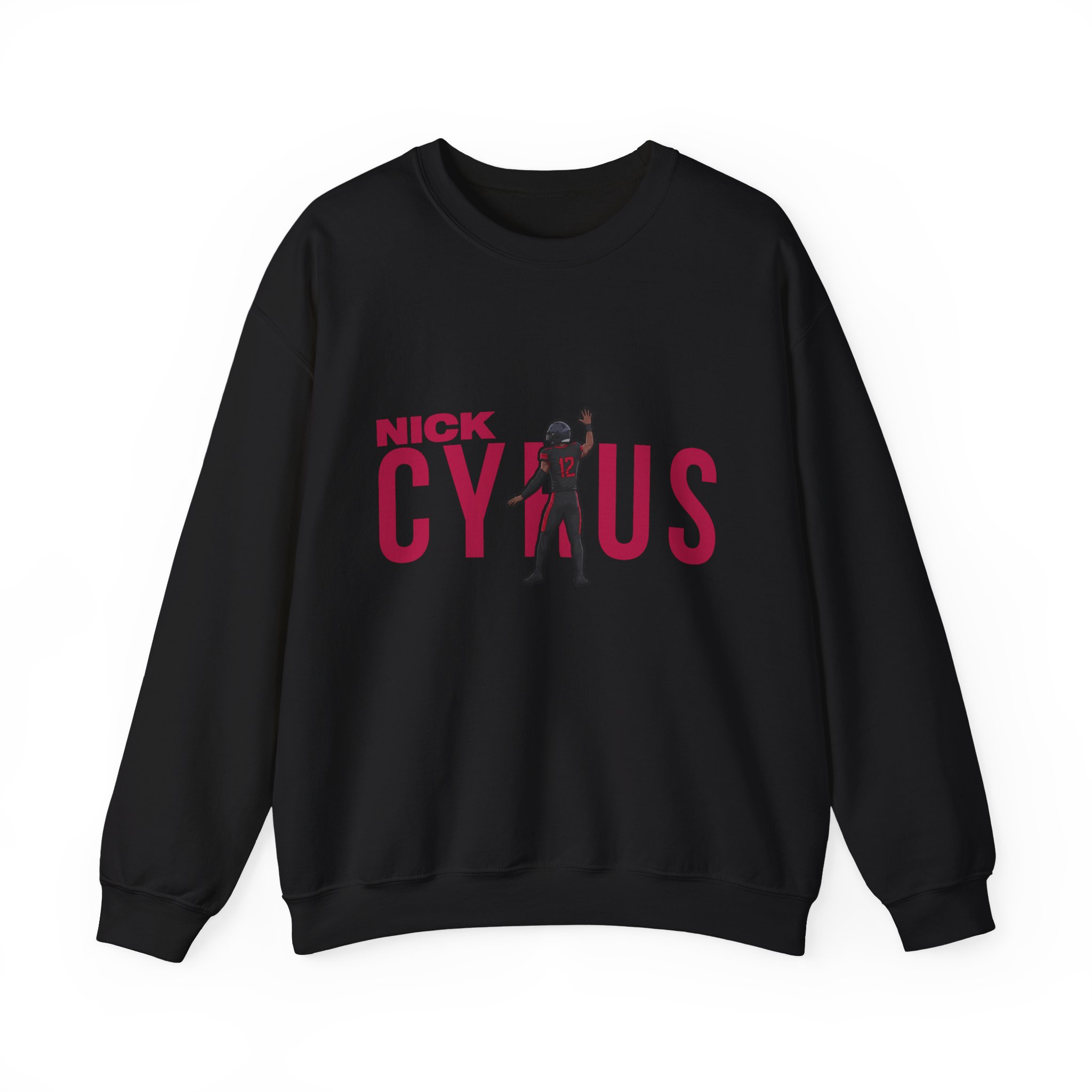 Crewneck Sweatshirt — character_player_name in Black