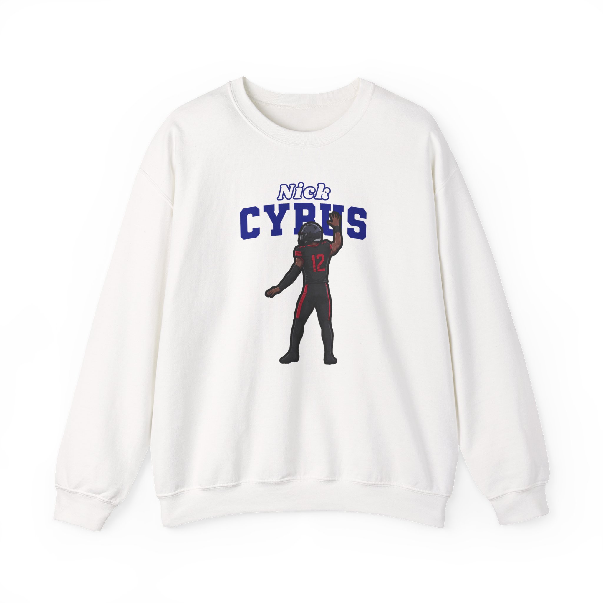 Crewneck Sweatshirt — character_name_arch in White