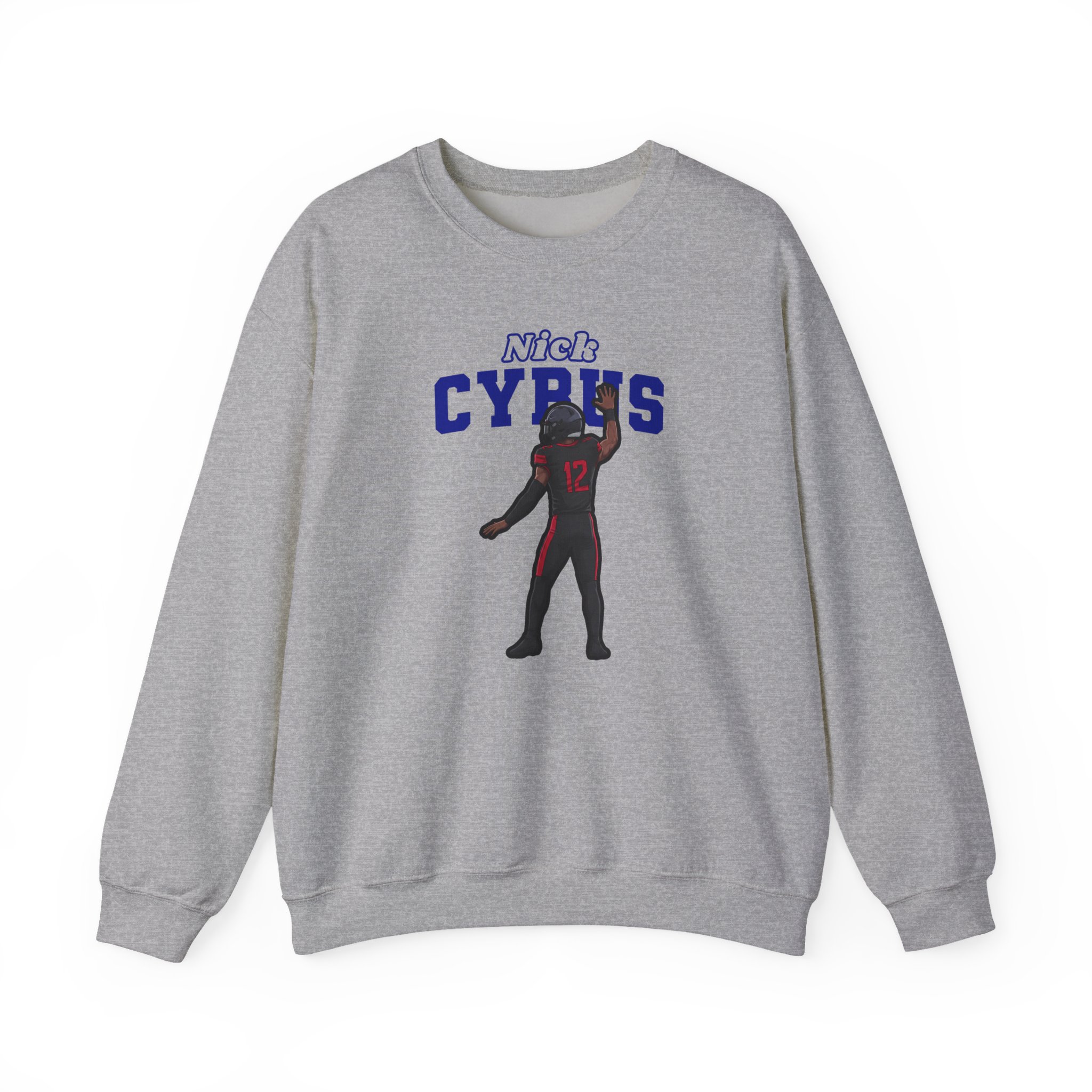 Crewneck Sweatshirt — character_name_arch in Grey