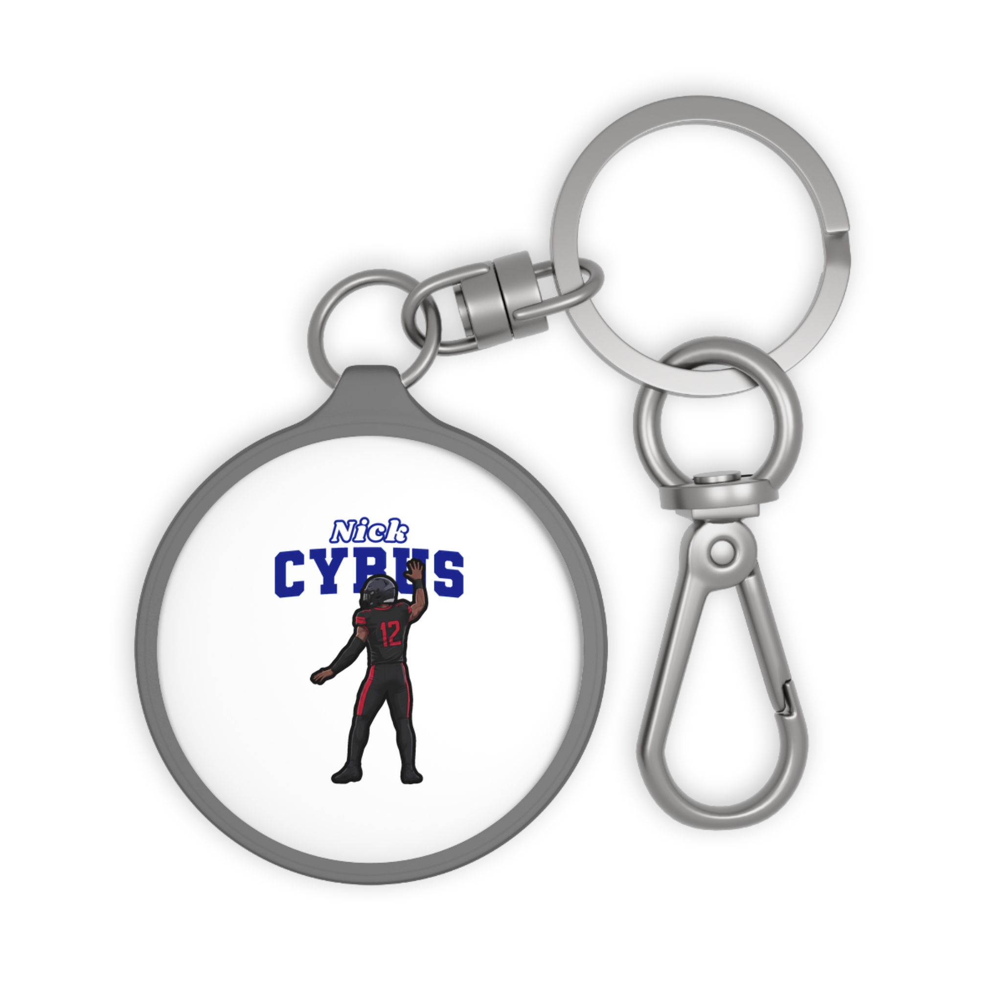 Keychain — character_name_arch in Grey