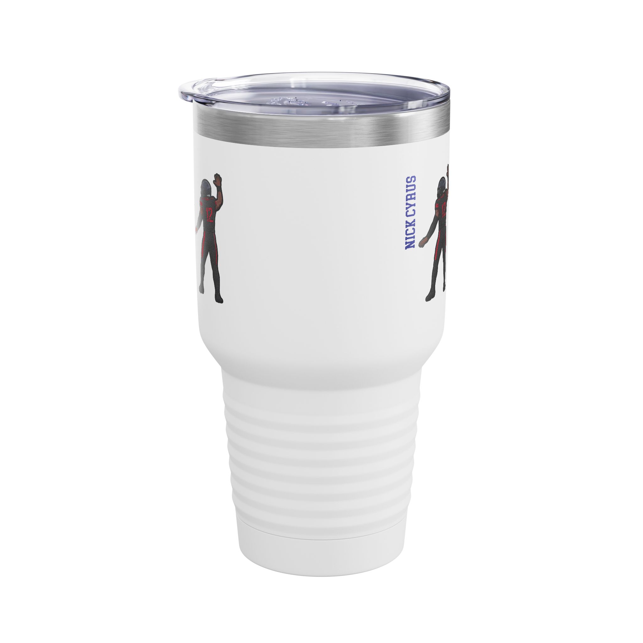 30oz Tumbler — character_name_vertical in White