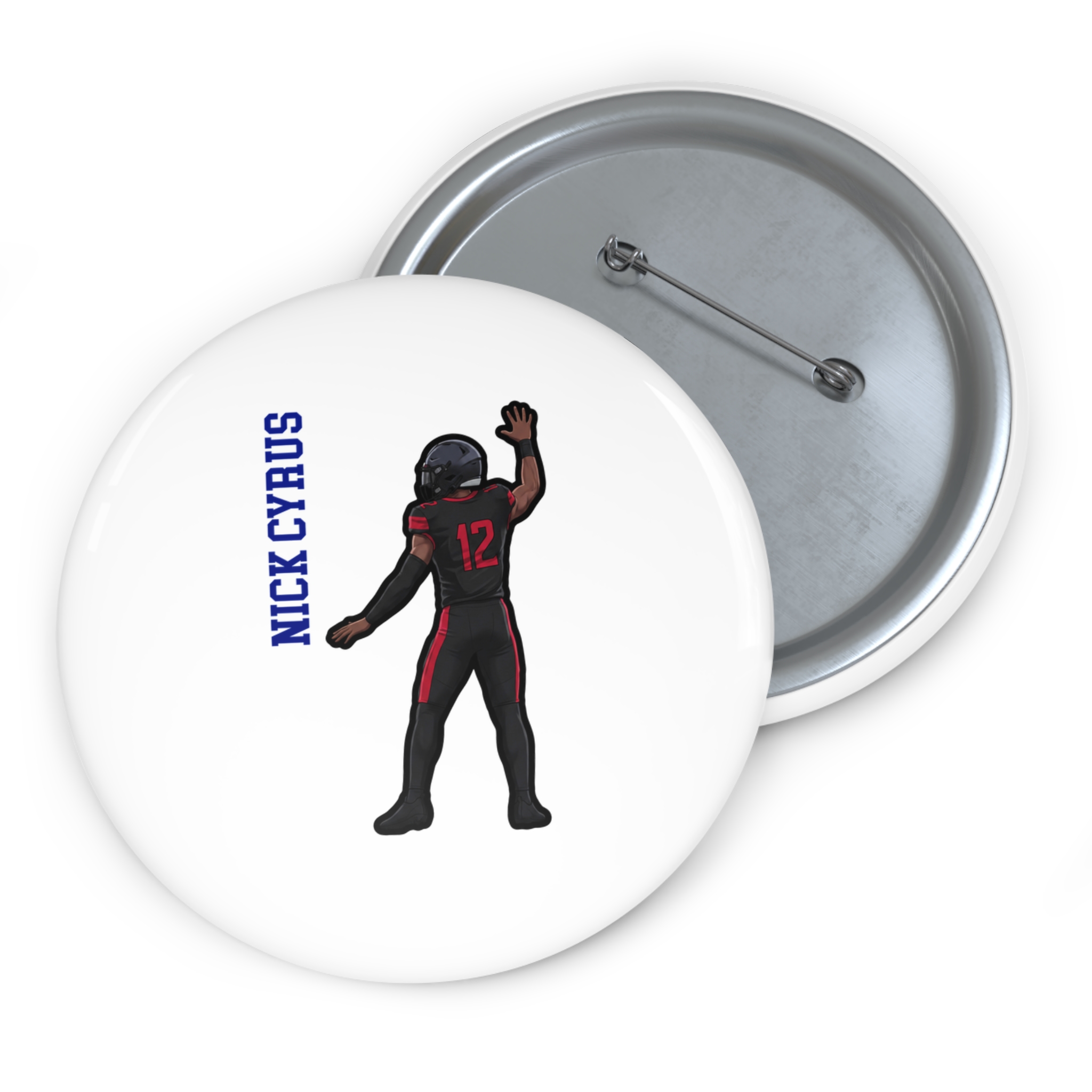 Game Day Pin — character_name_vertical in Classic