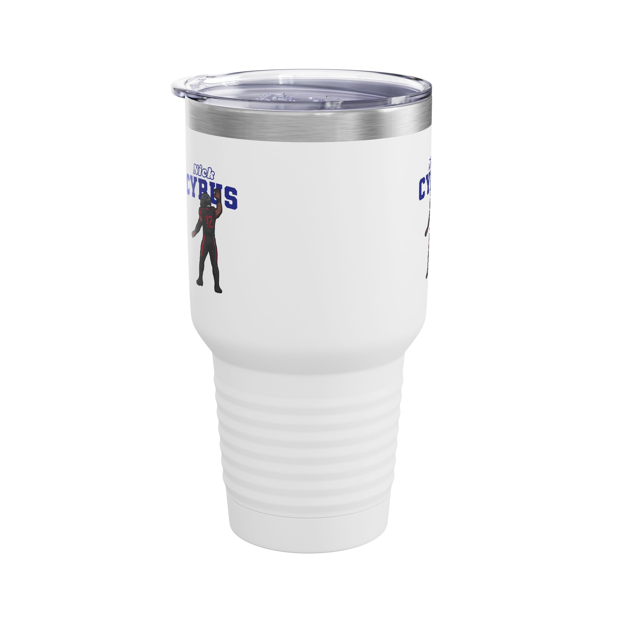 30oz Tumbler — character_name_arch in White