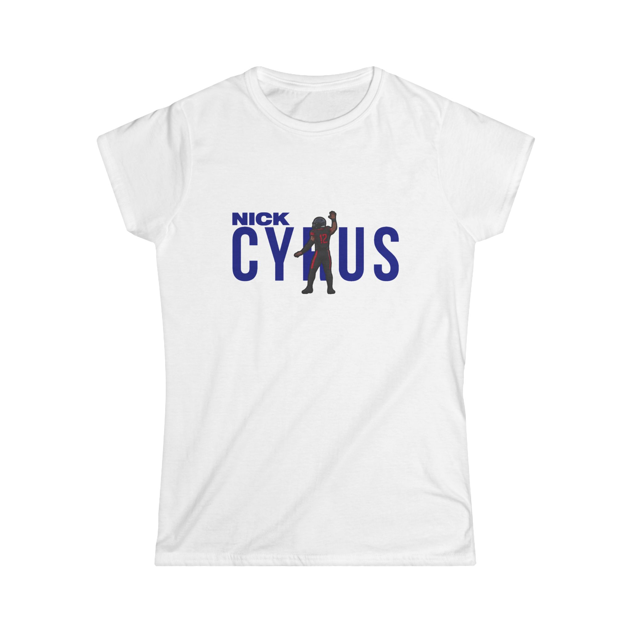 Women's Softstyle Tee — character_player_name in White