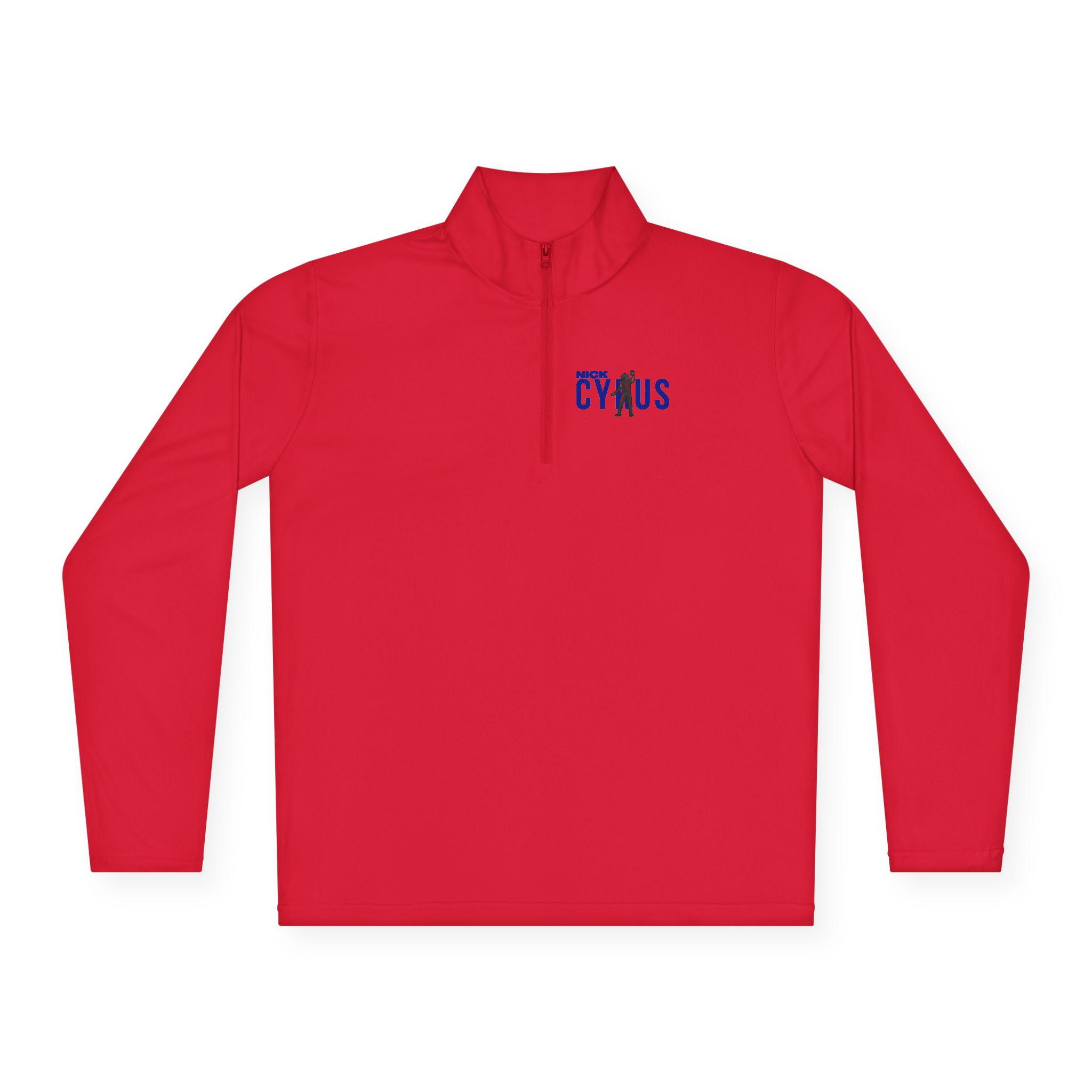 Q-Zip Pullover — character_player_name in Red