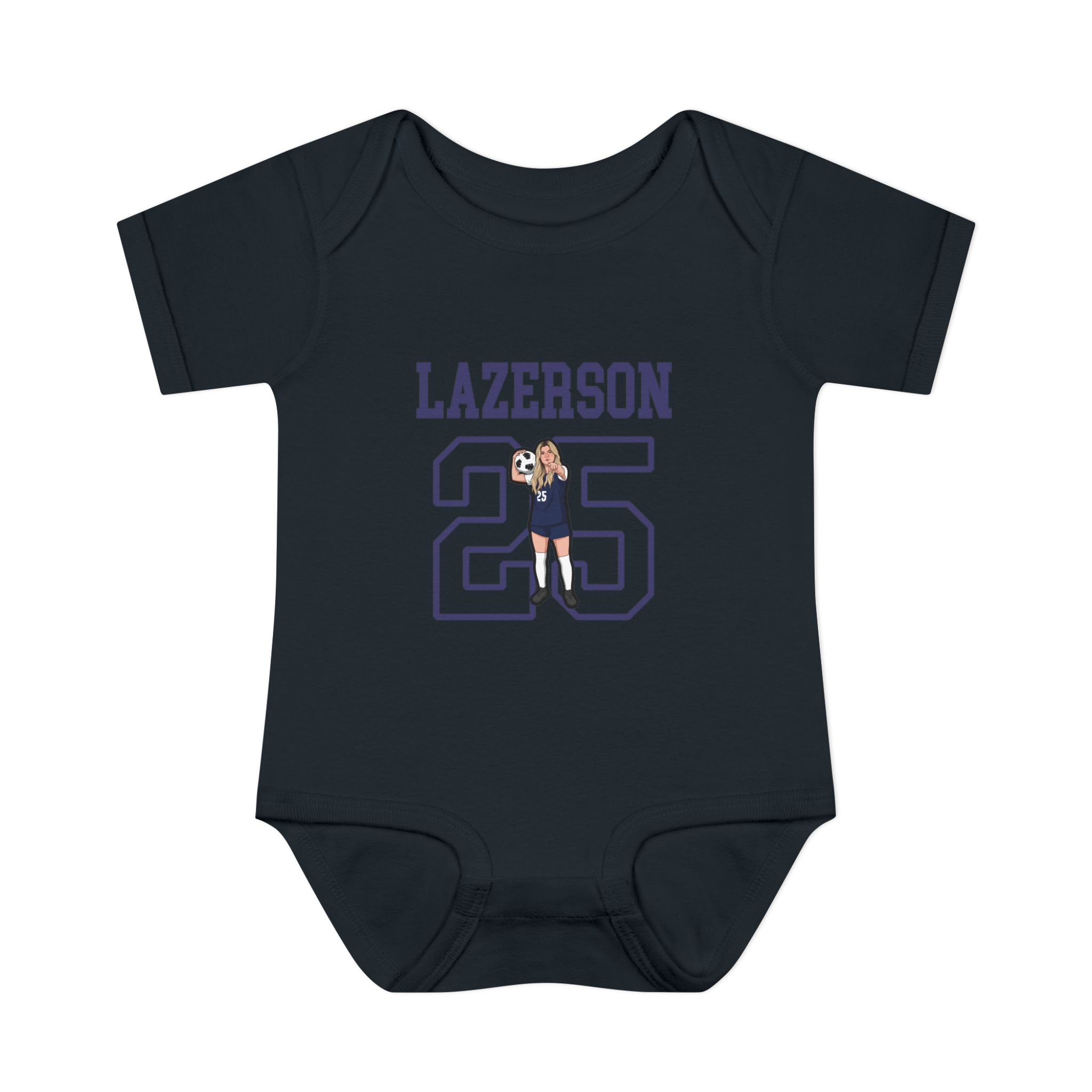 Baby Onesie — character_shirsey in Black