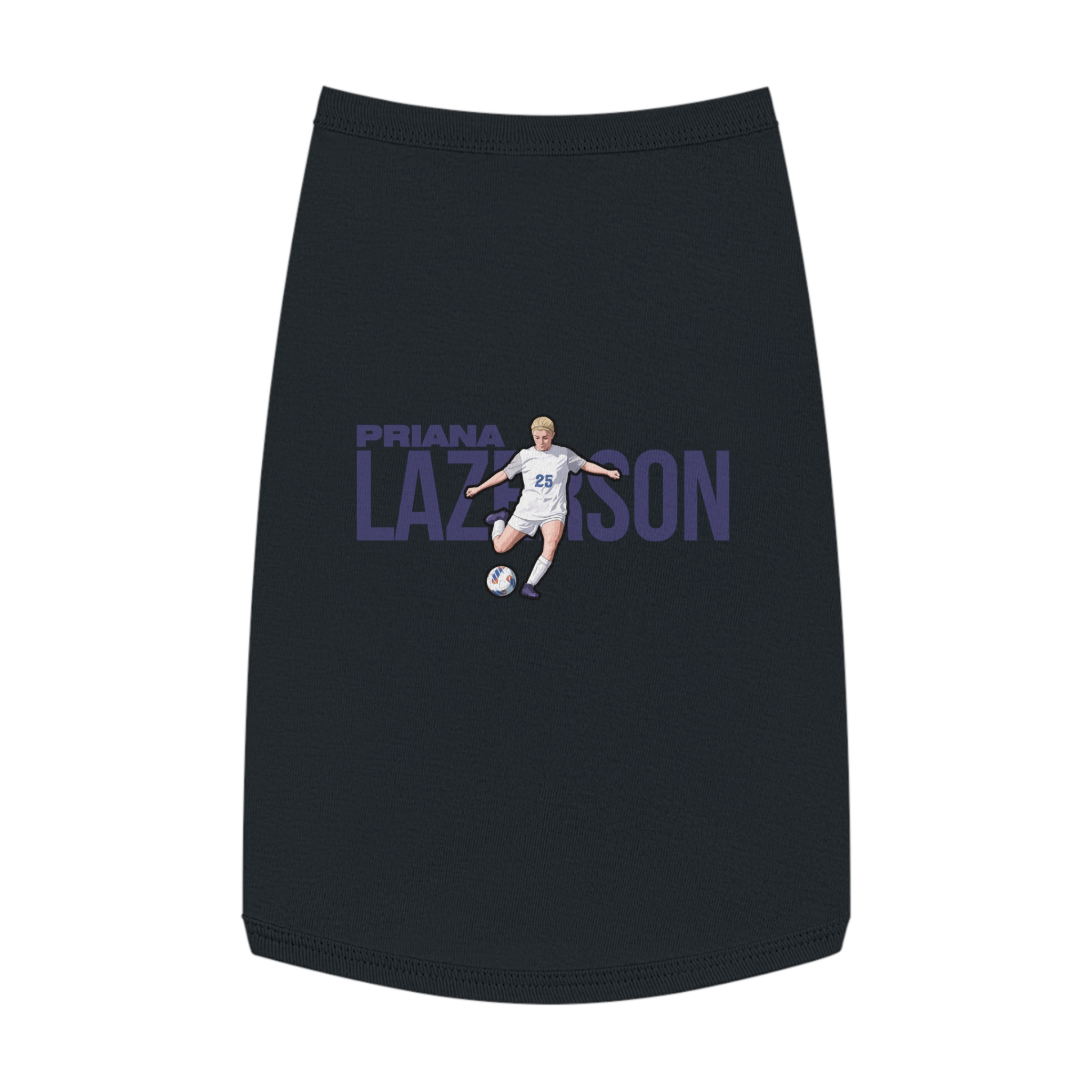 Pet Tank Top — character_player_name in Black