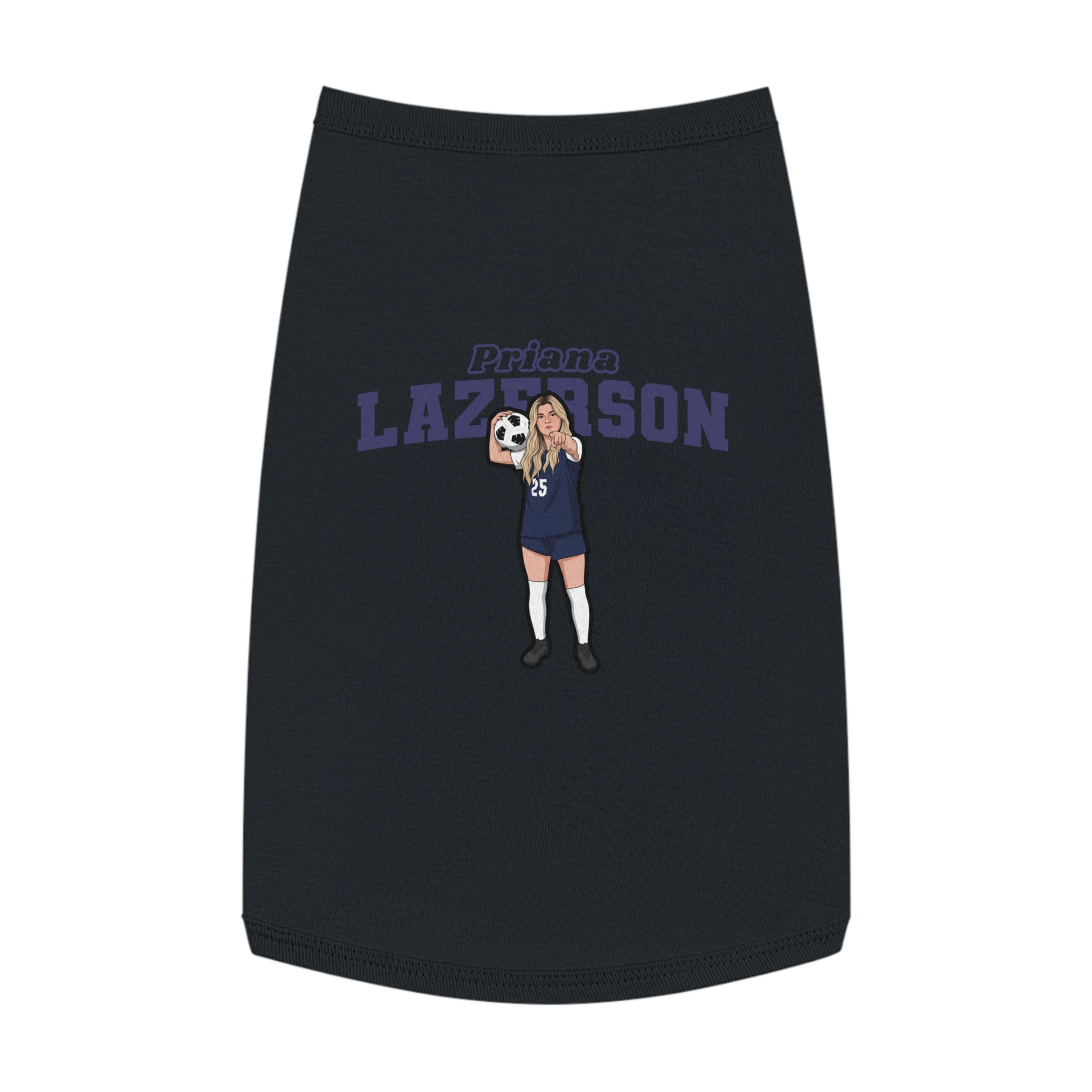 Pet Tank Top — character_name_arch in White