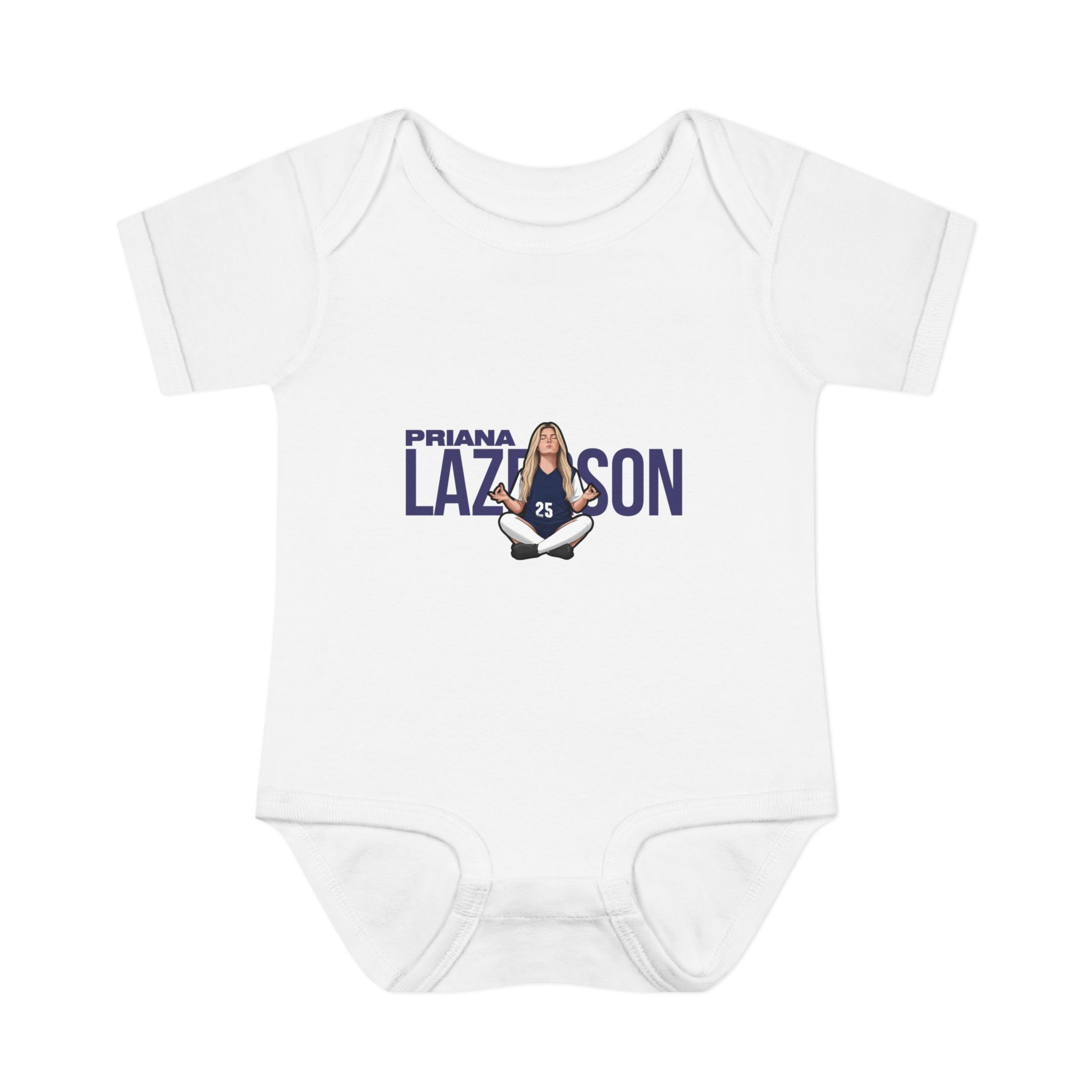 Baby Onesie — character_player_name in White