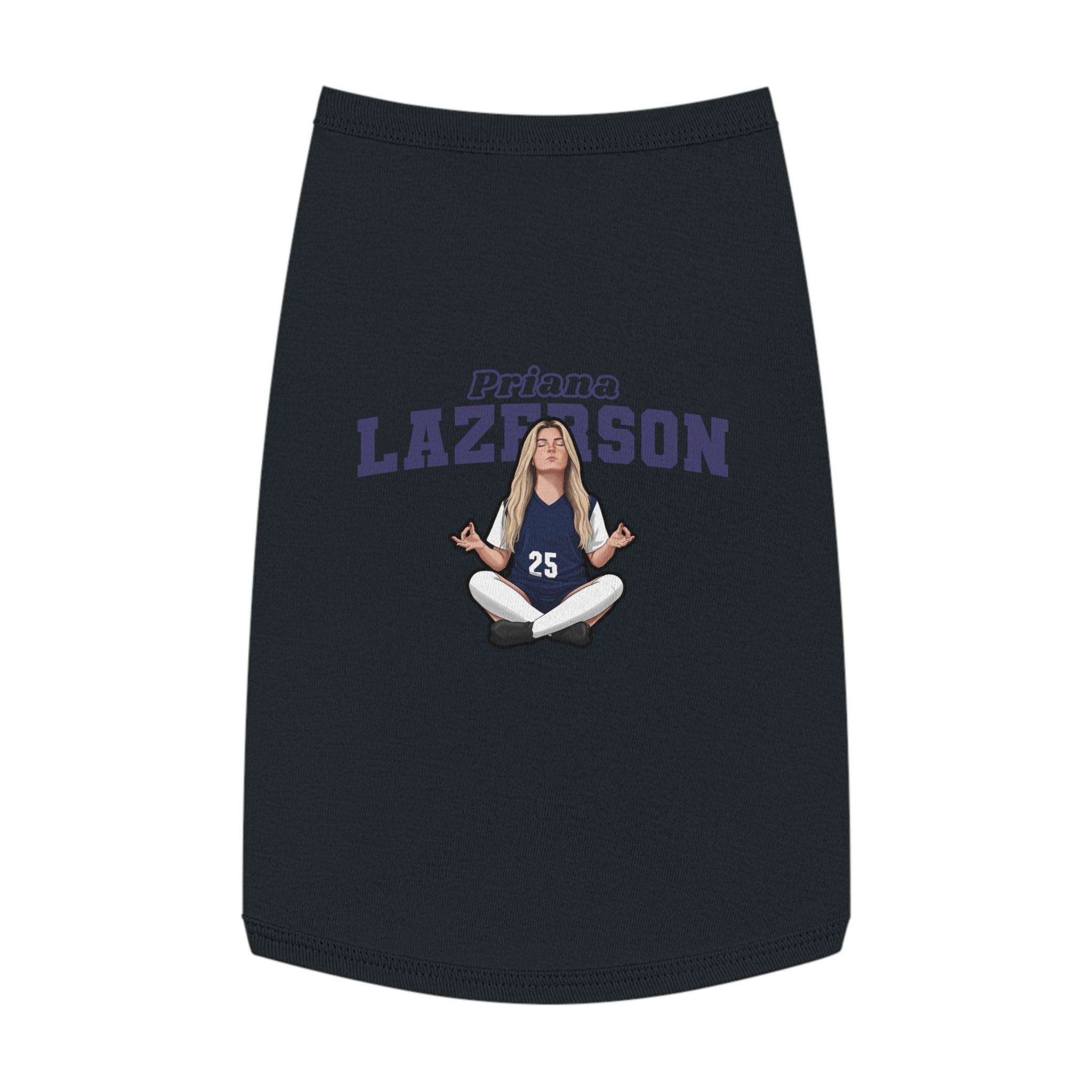 Pet Tank Top — character_name_arch in Black