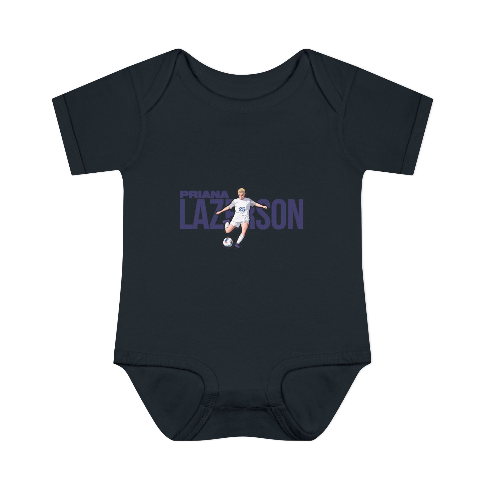 Baby Onesie — character_player_name in Black