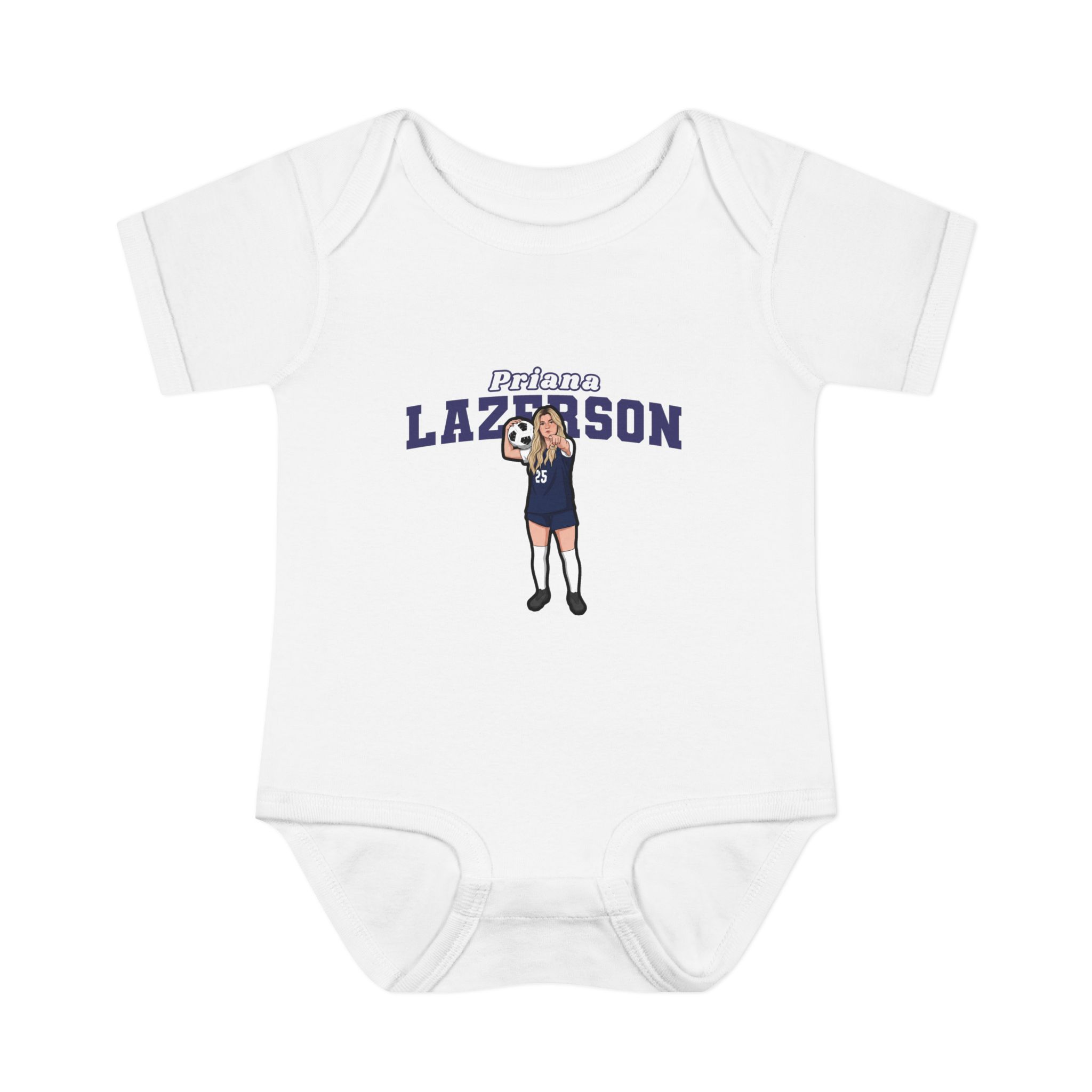 Baby Onesie — character_name_arch in White