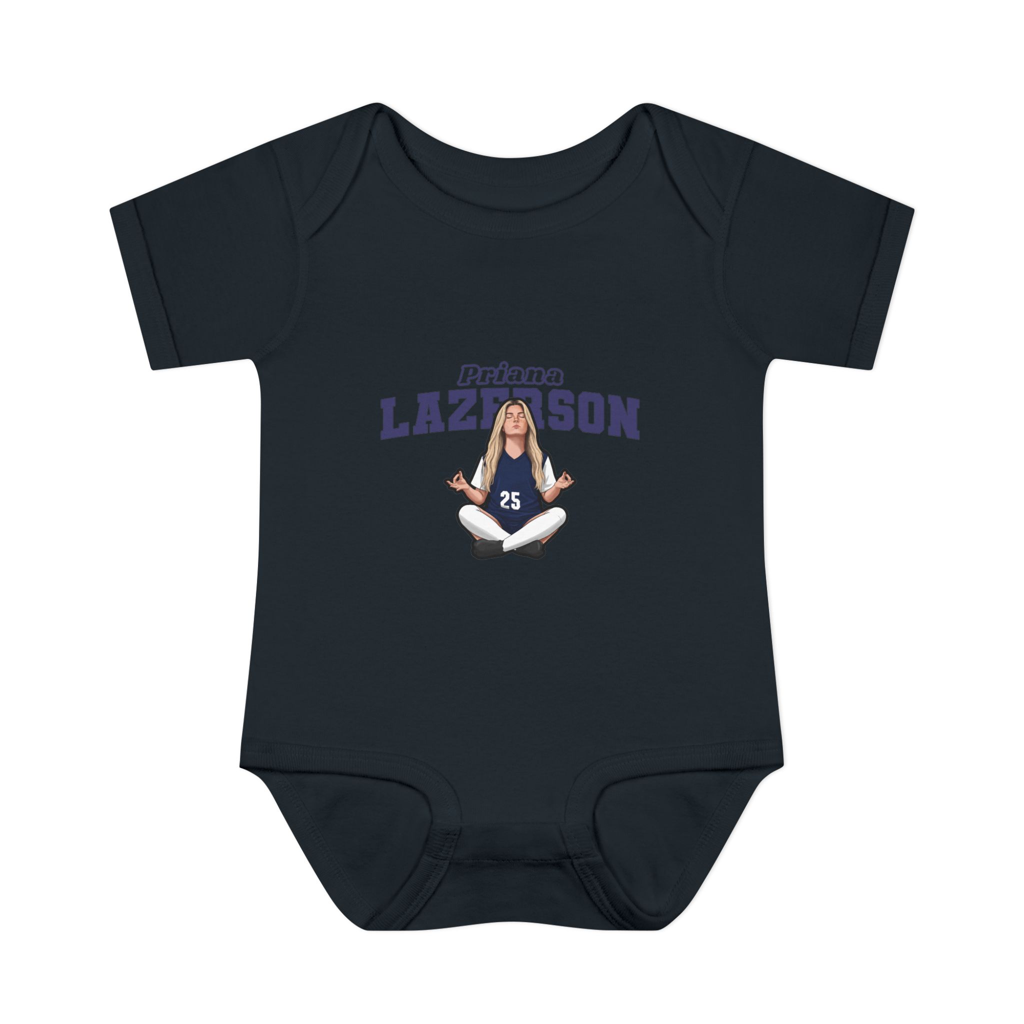 Baby Onesie — character_name_arch in Black