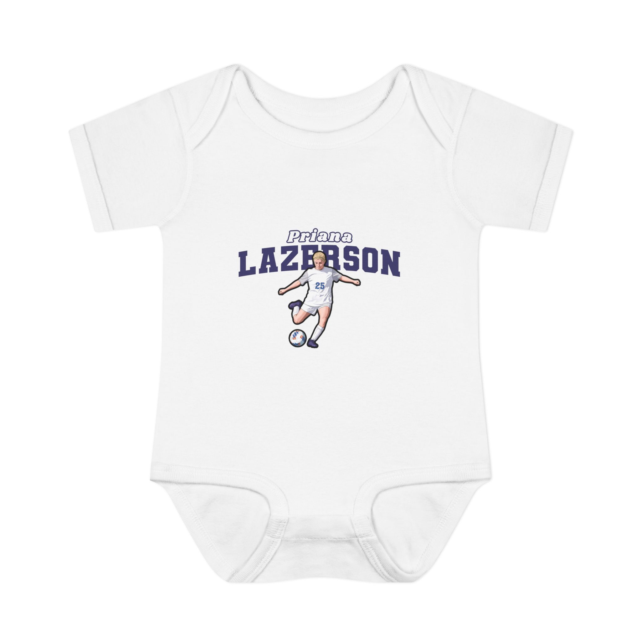 Baby Onesie — character_name_arch in White