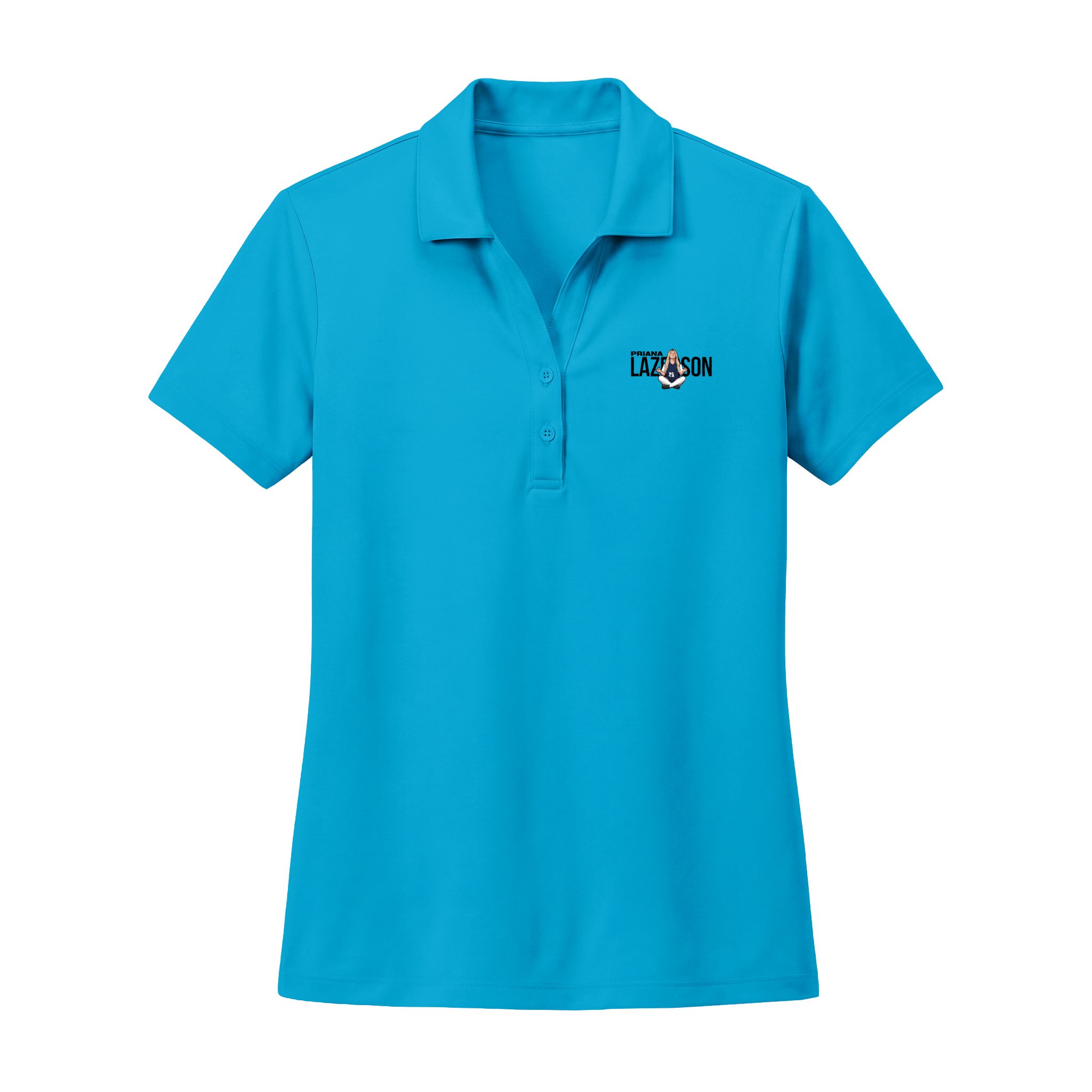 Women's Polo — character_player_name in Blue