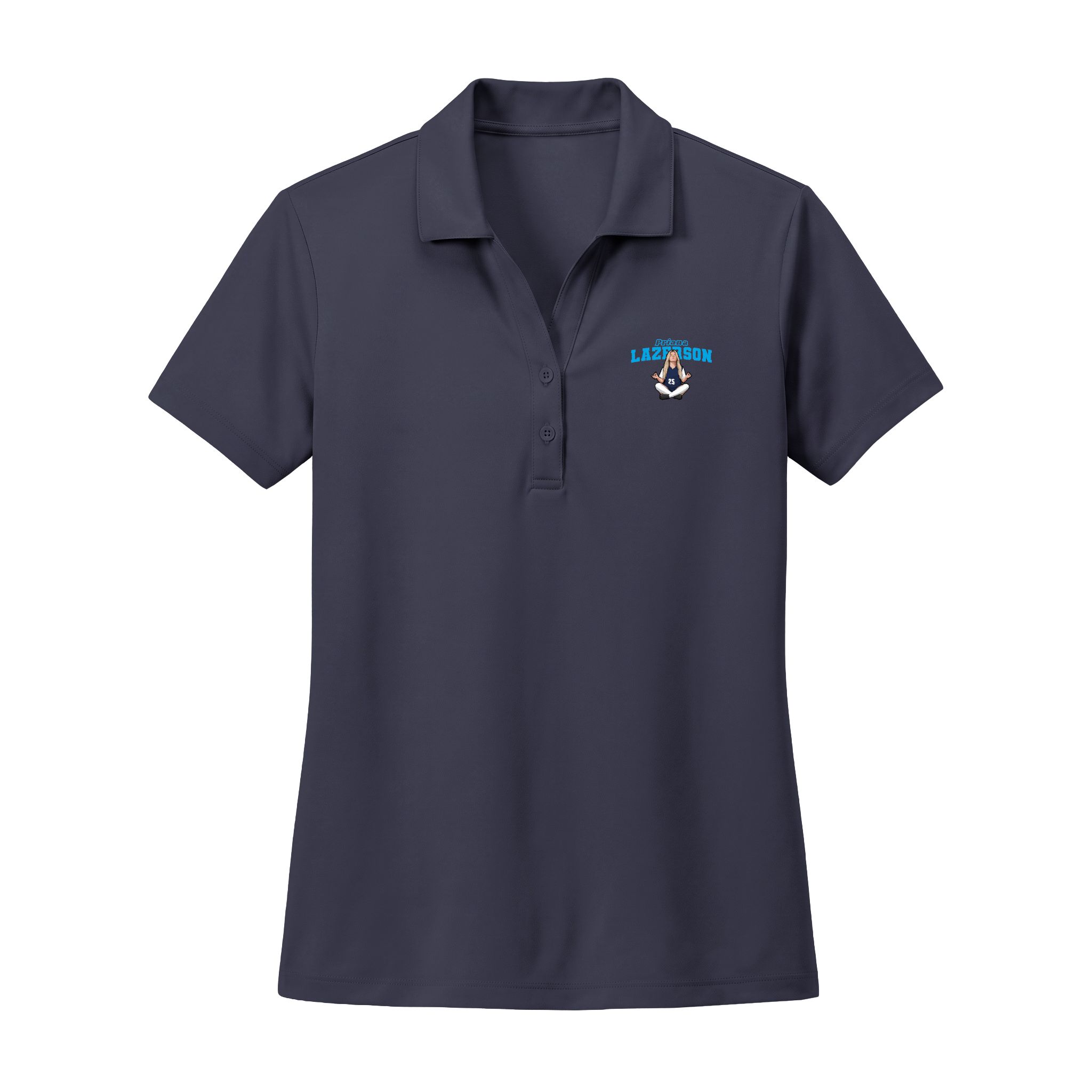 Women's Polo — character_name_arch in Navy