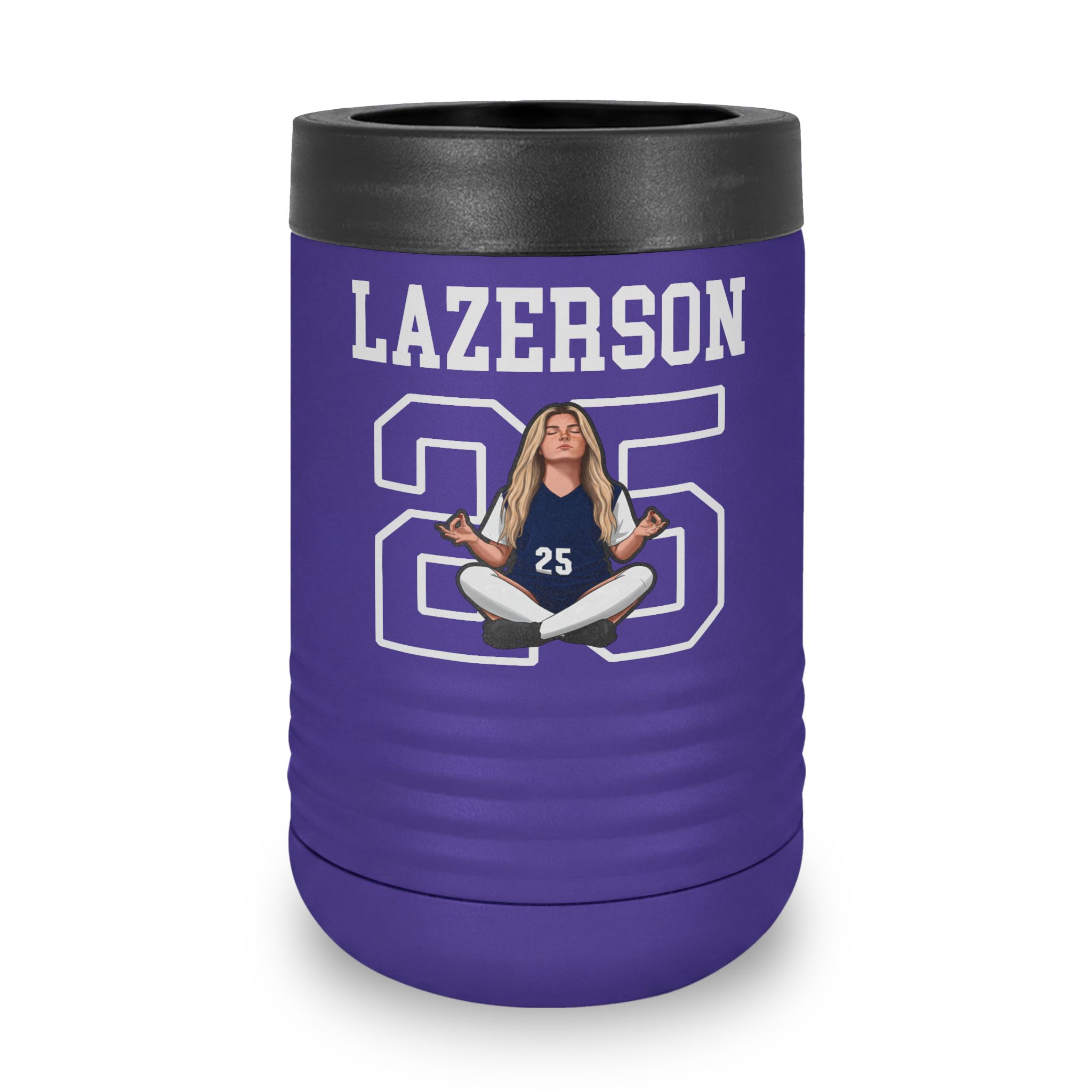 Stainless Can Cooler — character_shirsey in Purple