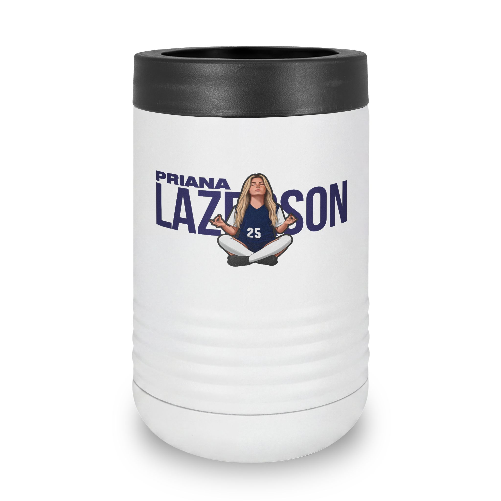 Stainless Can Cooler — character_player_name in White