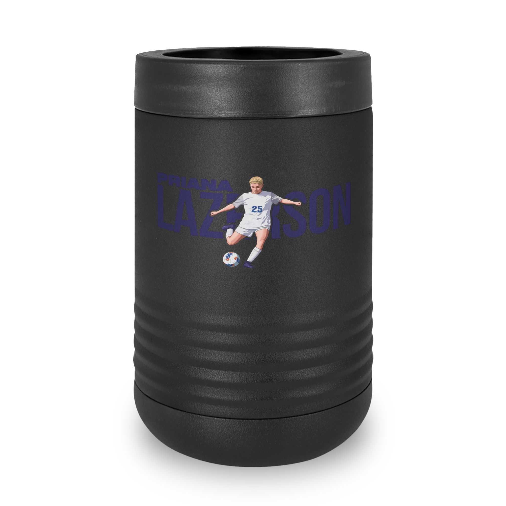 Stainless Can Cooler — character_player_name in Black