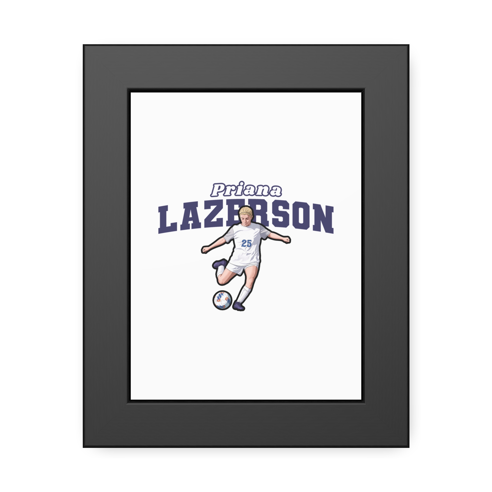 Framed Poster — character_name_arch in Black