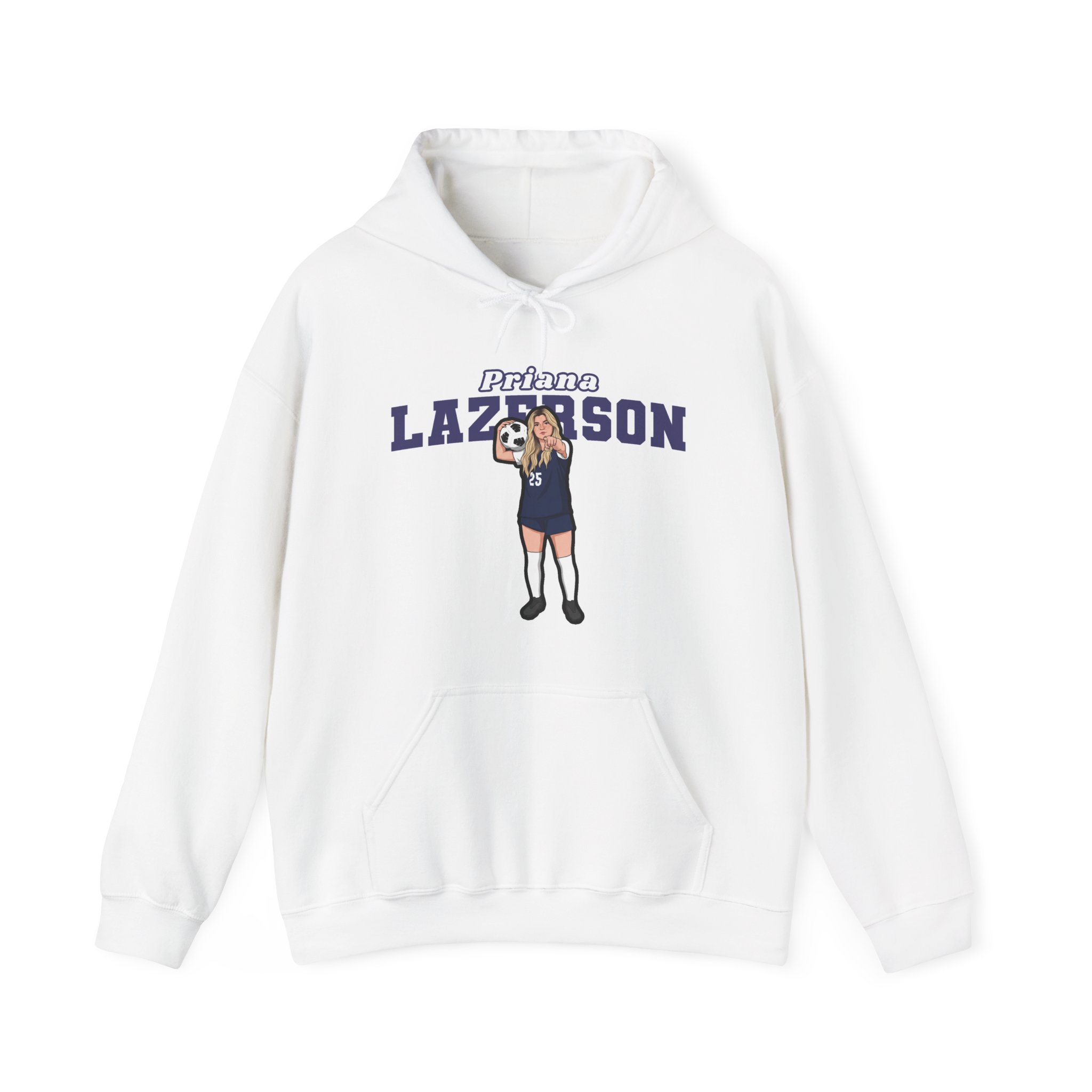 Hoodie — character_name_arch in White