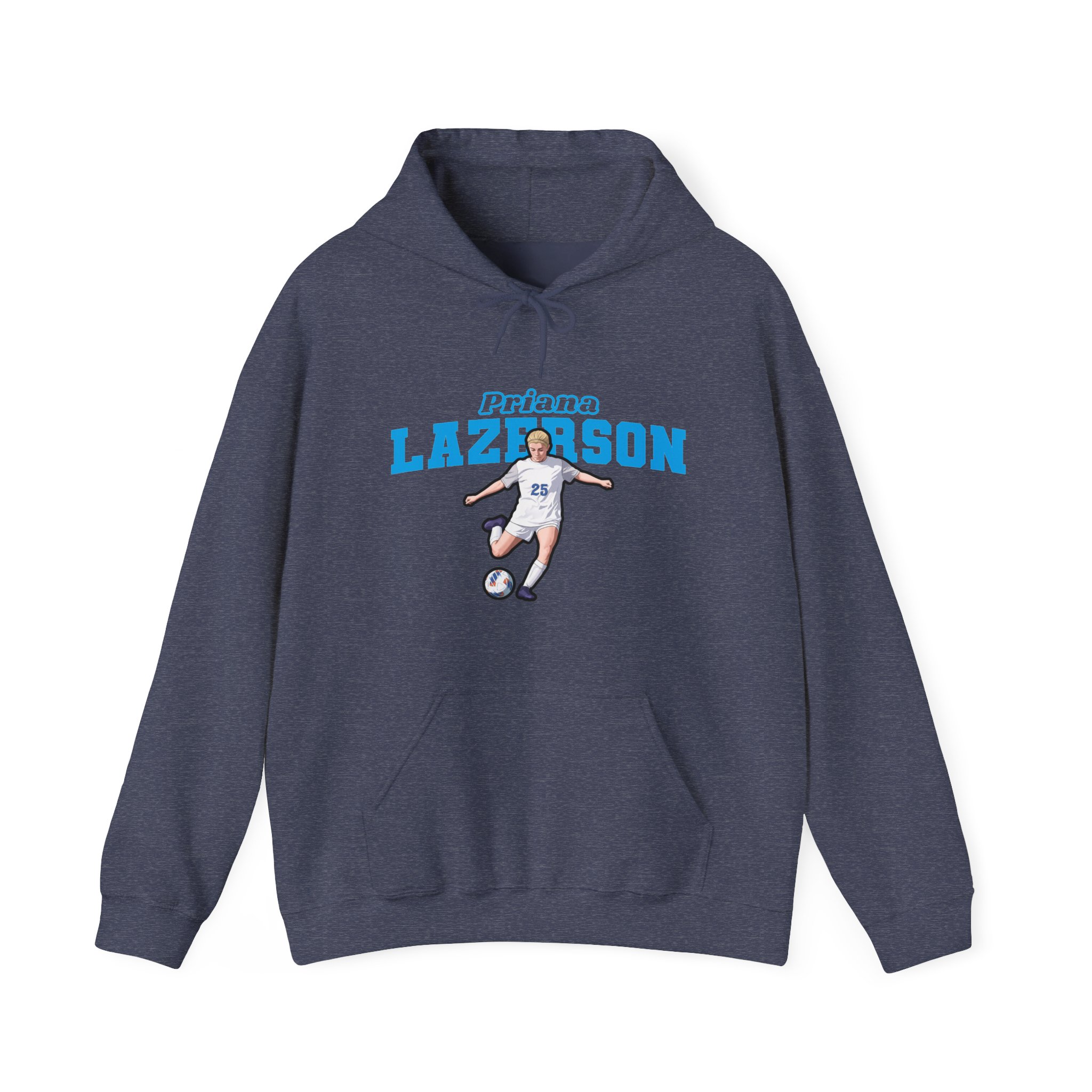 Hoodie — character_name_arch in Navy