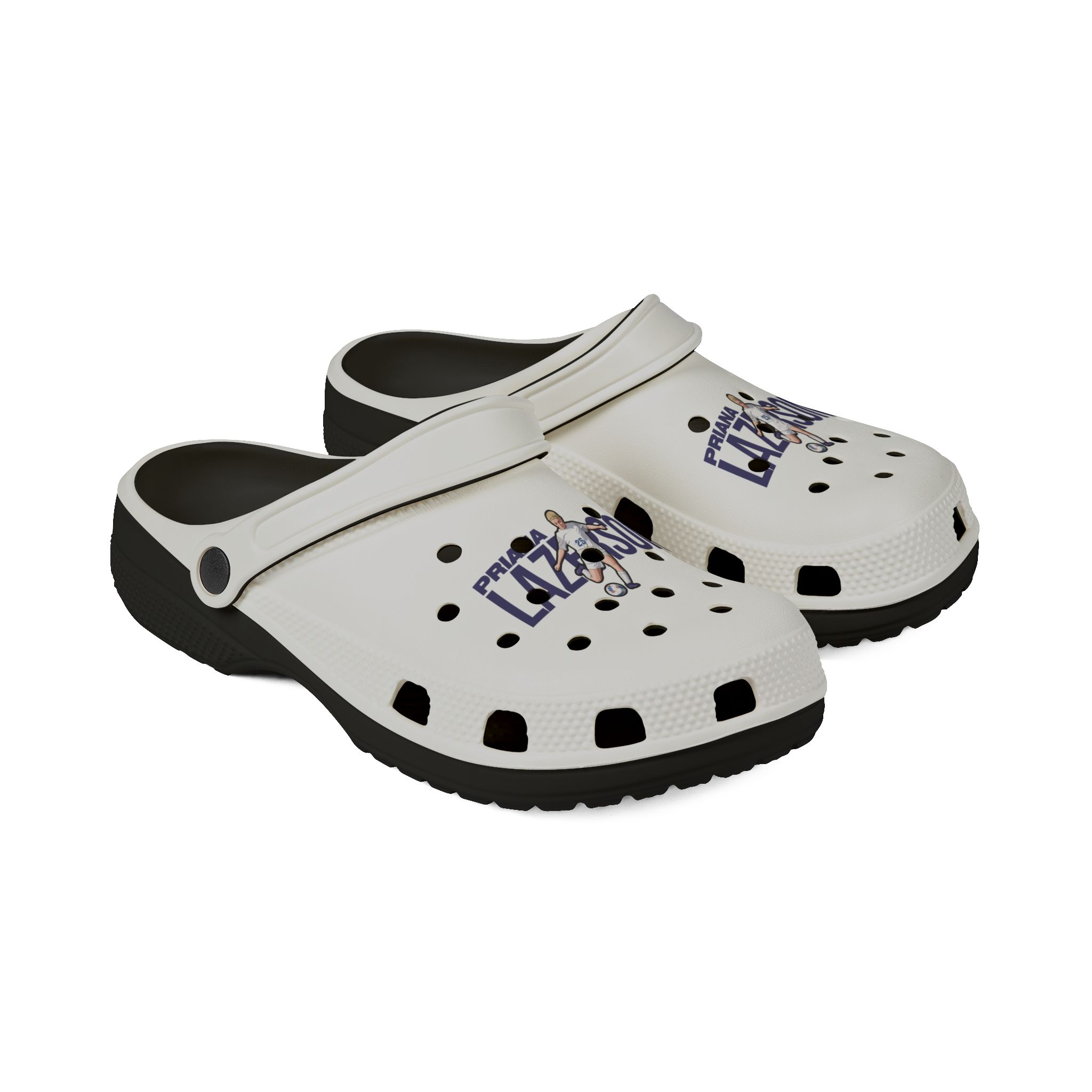 Rubber Clogs — character_player_name in Black