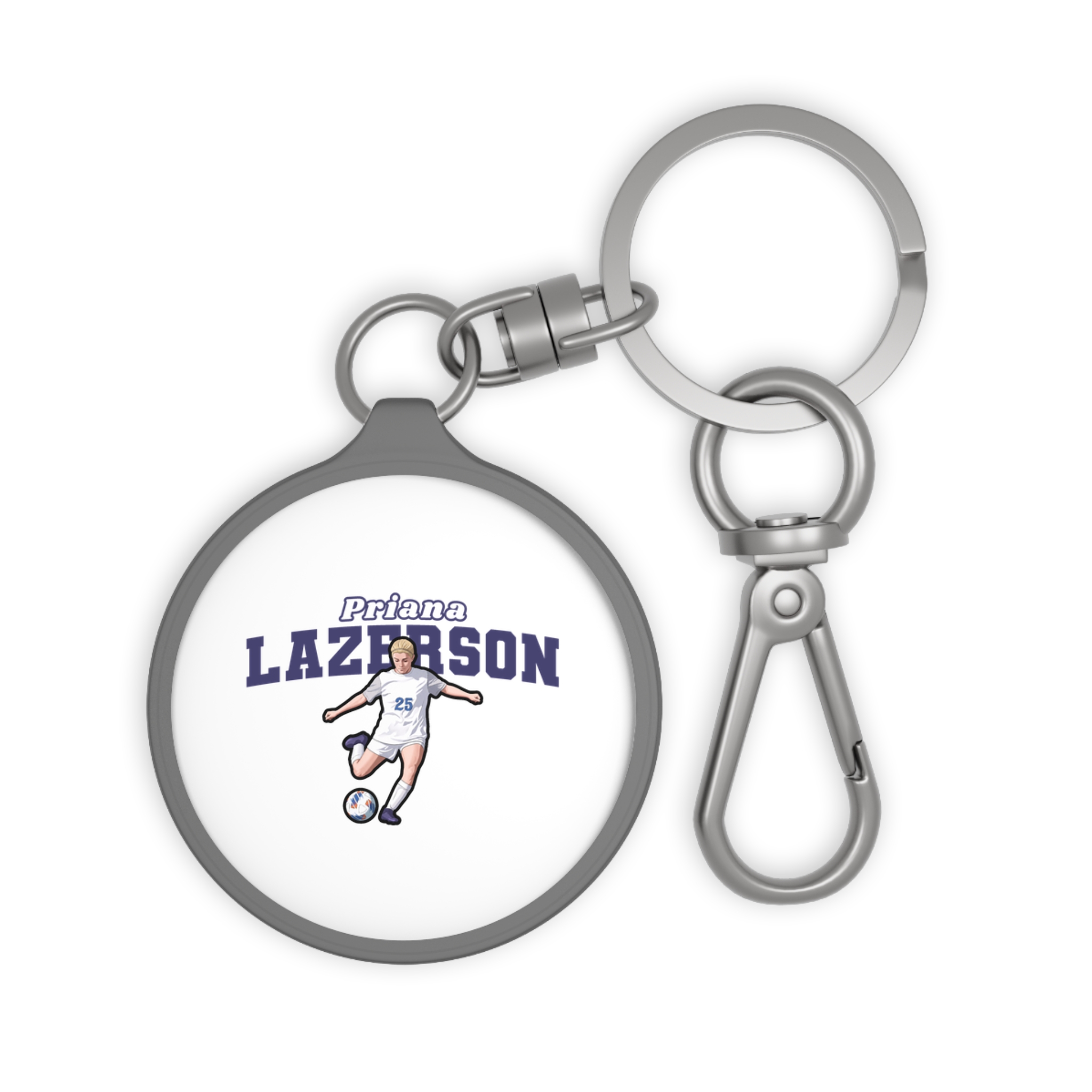 Keychain — character_name_arch in Grey