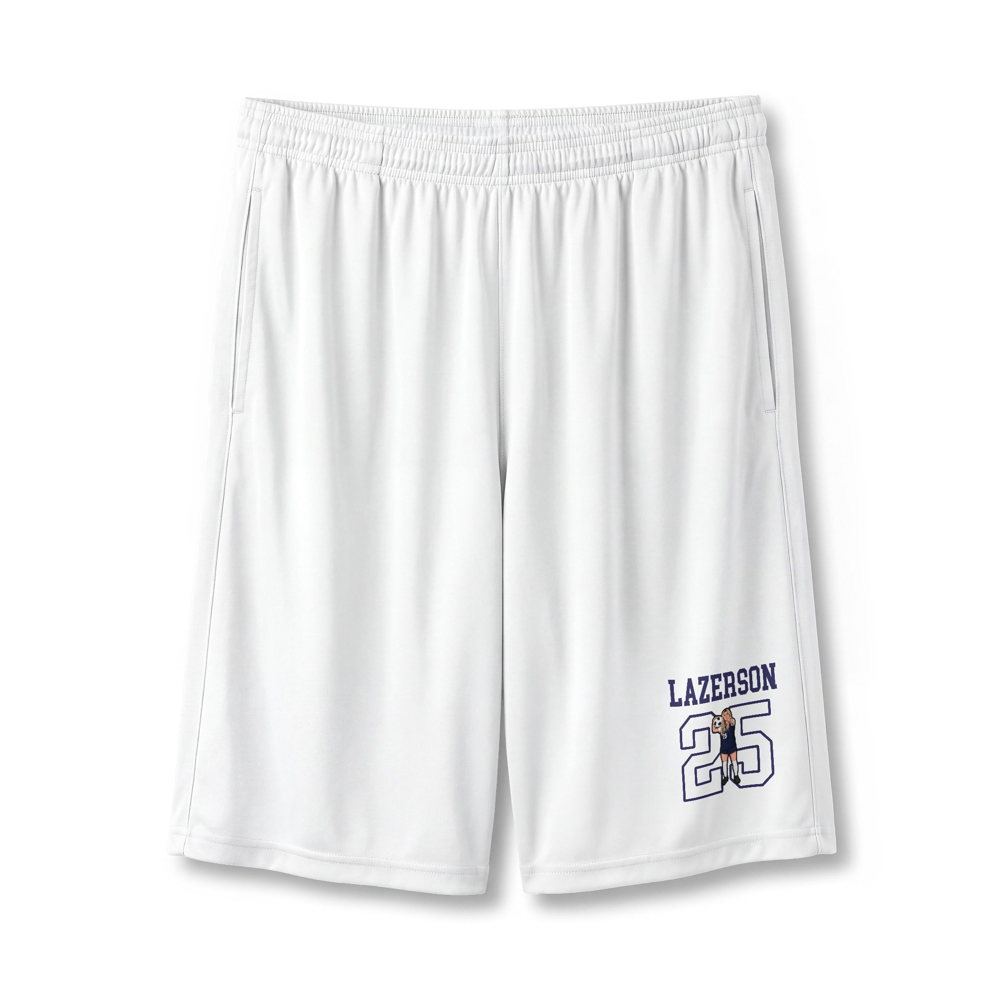 Shorts — character_shirsey in White