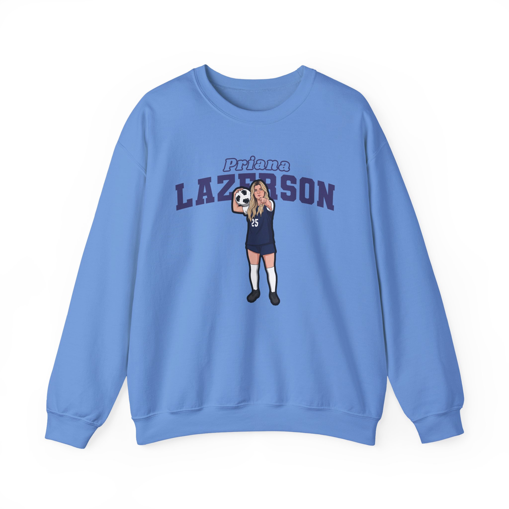 Crewneck Sweatshirt — character_name_arch in Blue