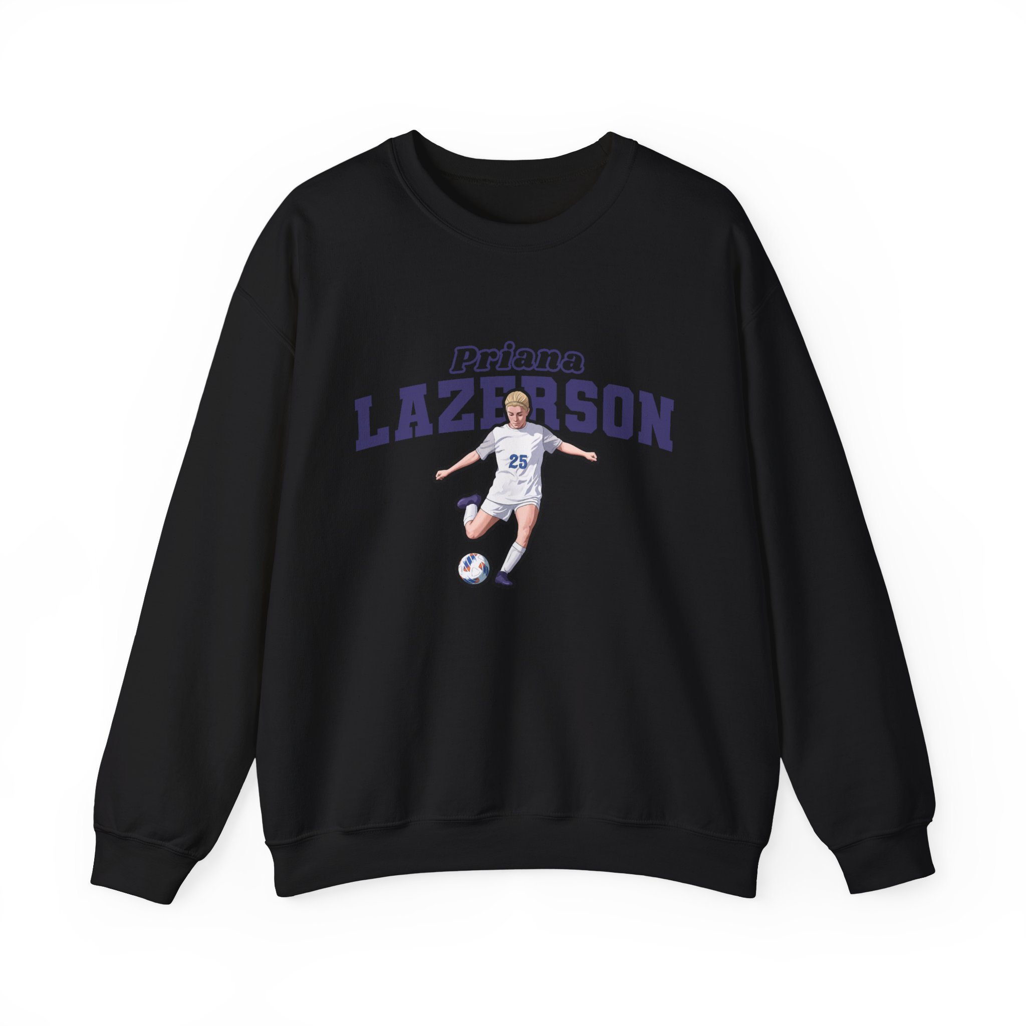 Crewneck Sweatshirt — character_name_arch in Black