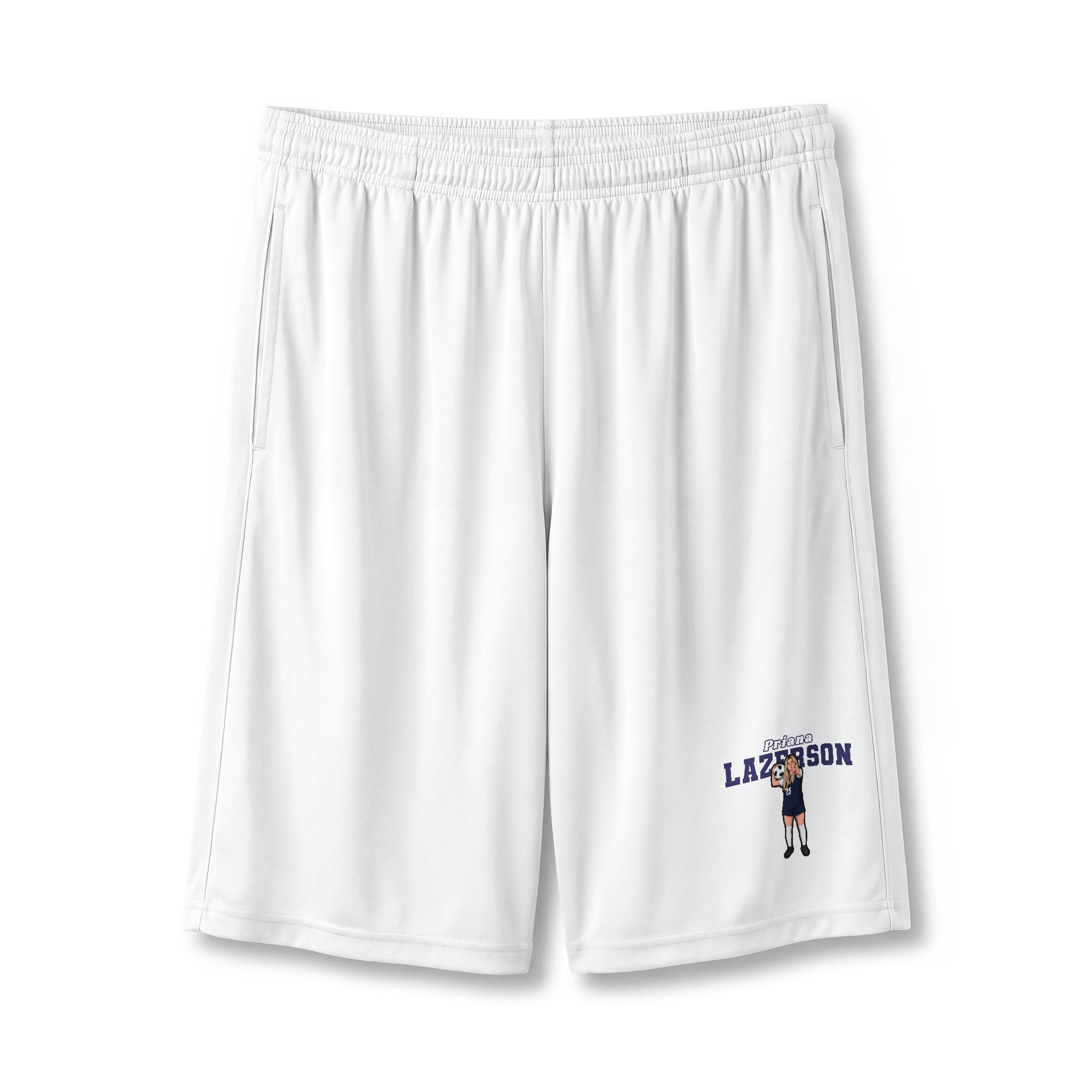 Shorts — character_name_arch in White