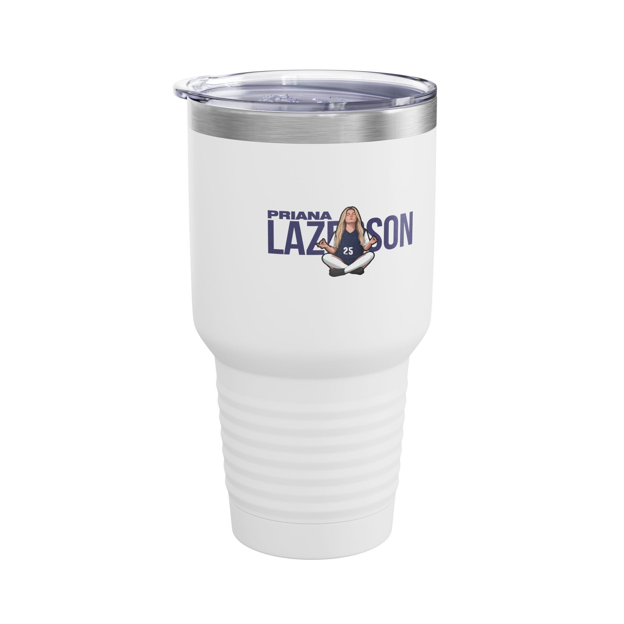 30oz Tumbler — character_player_name in White