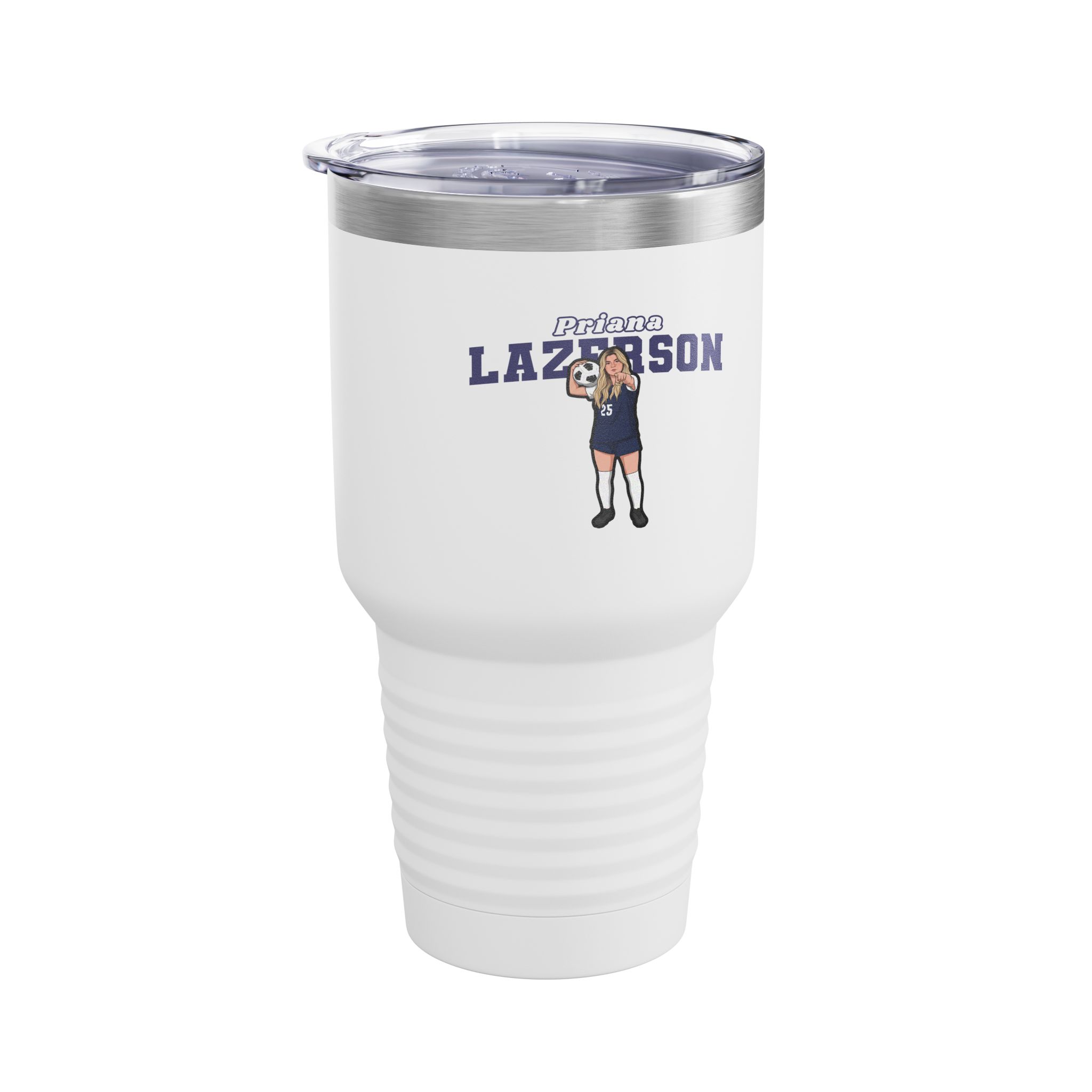 30oz Tumbler — character_name_arch in White