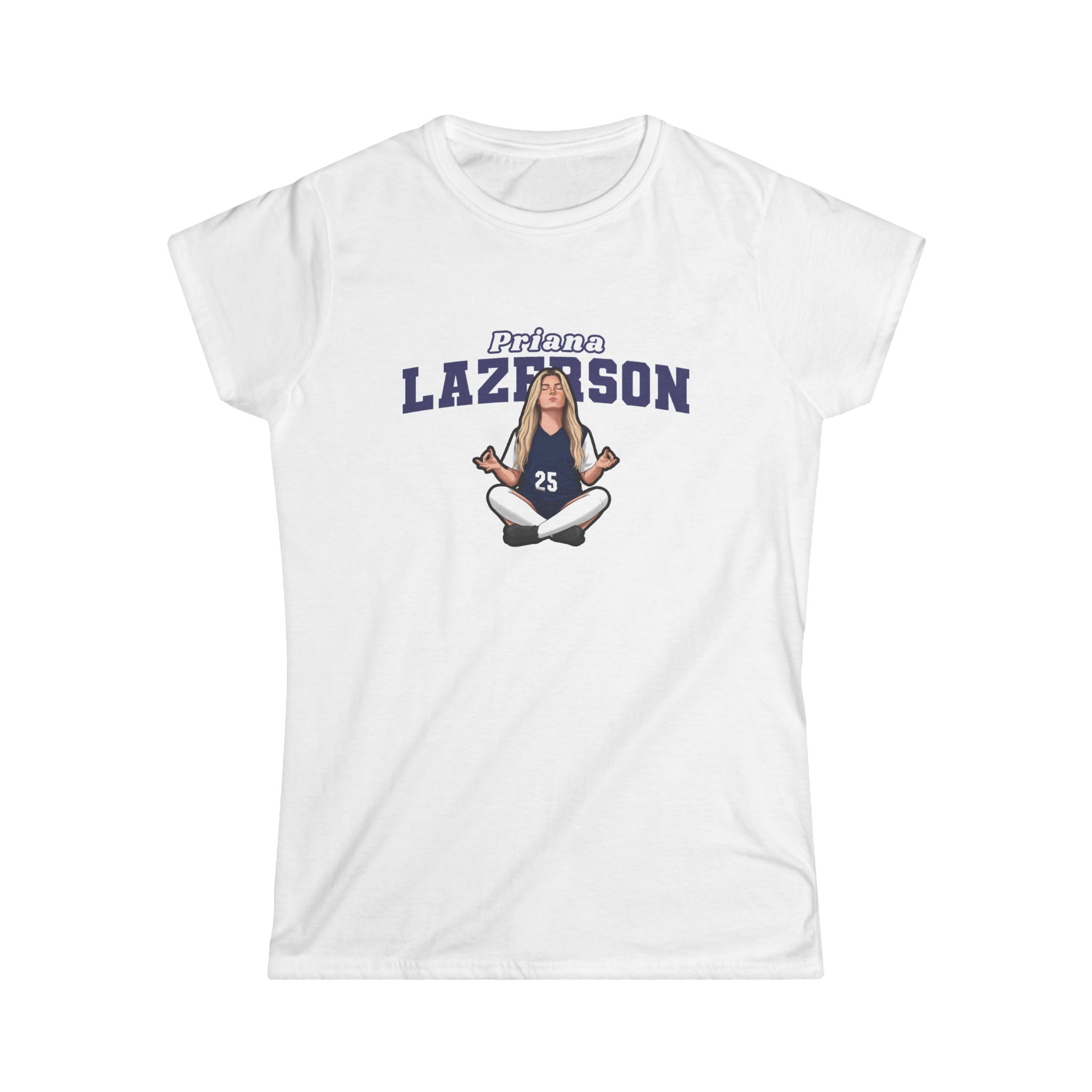 Women's Softstyle Tee — character_name_arch in White