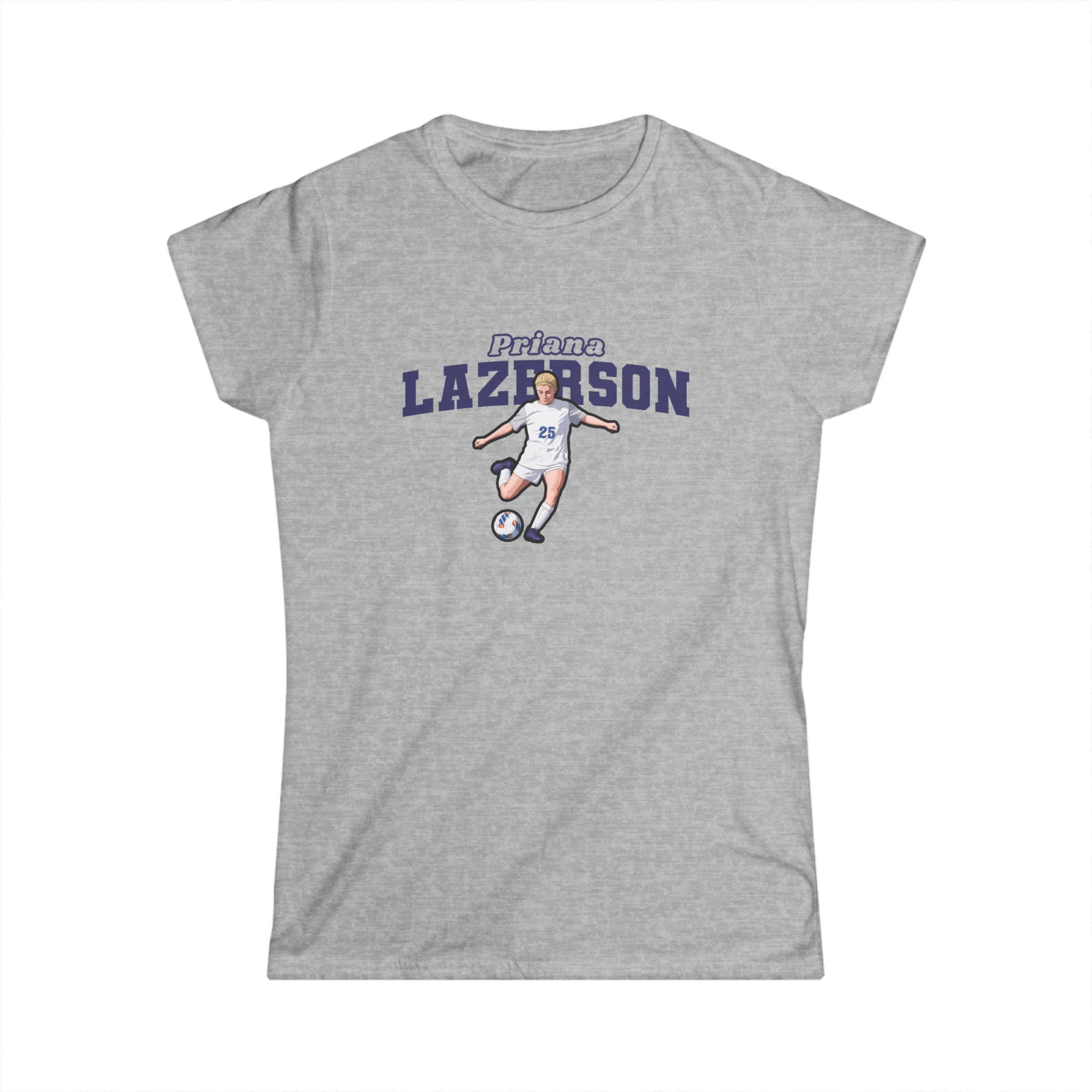 Women's Softstyle Tee — character_name_arch in Grey