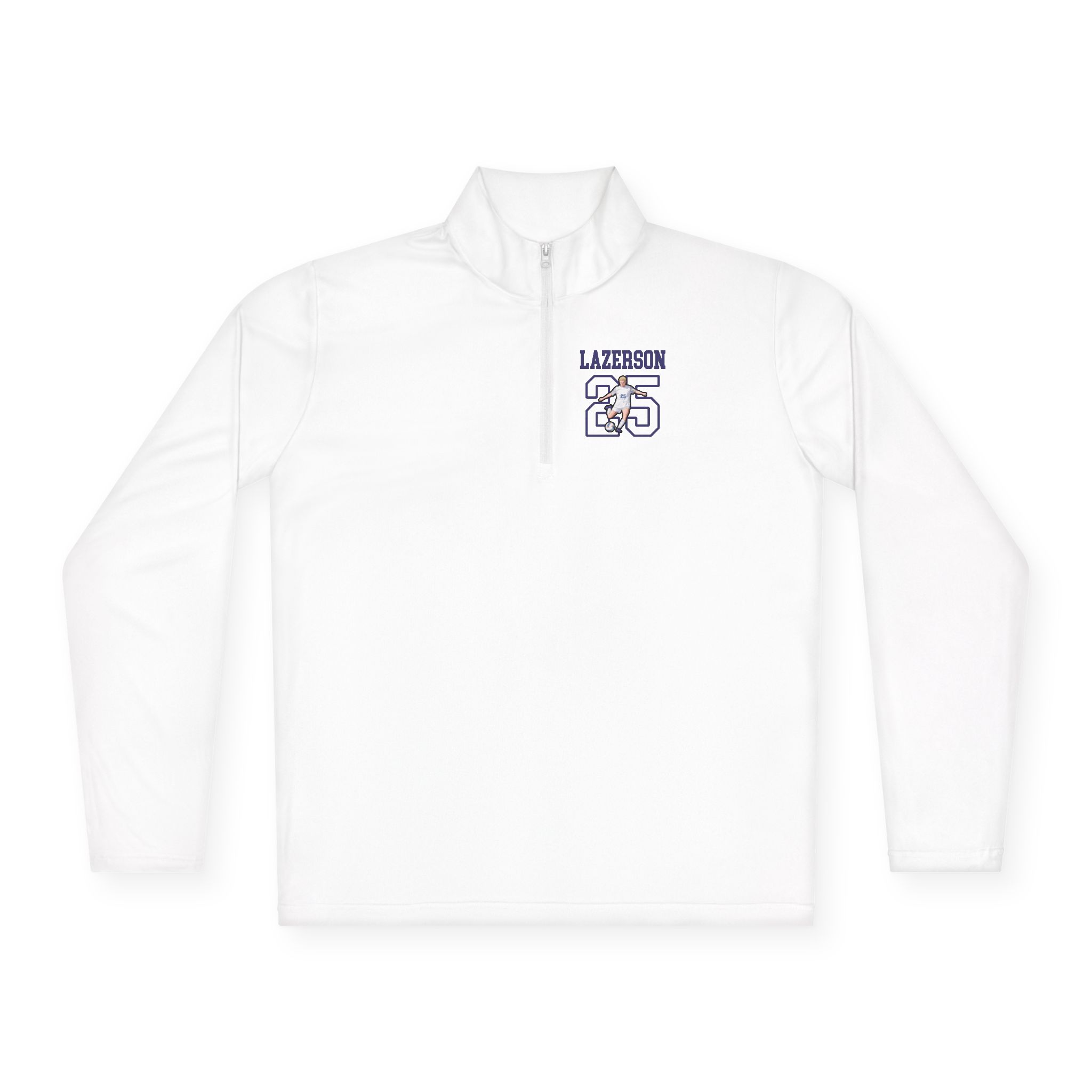 Q-Zip Pullover — character_shirsey in White