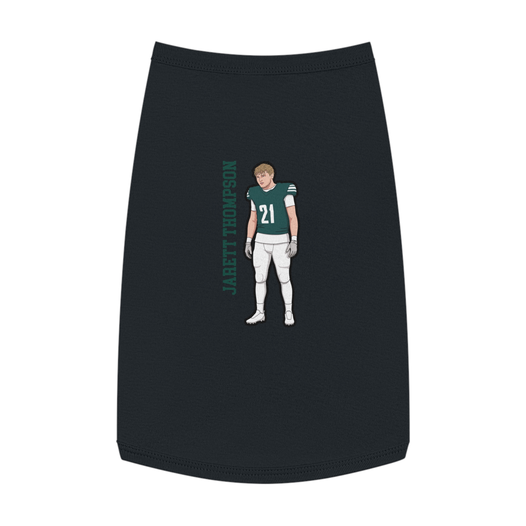 Pet Tank Top — character_name_vertical in Black
