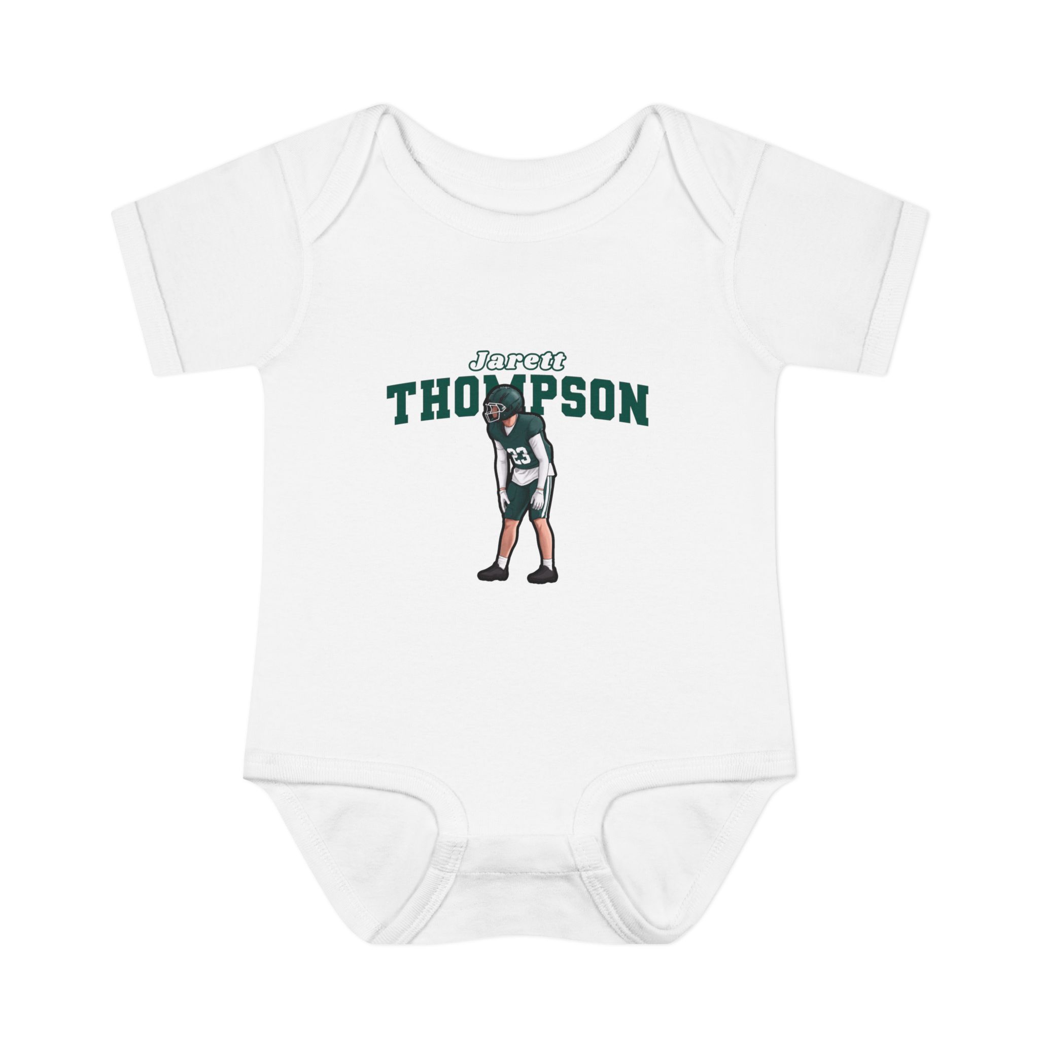 Baby Onesie — character_name_arch in White