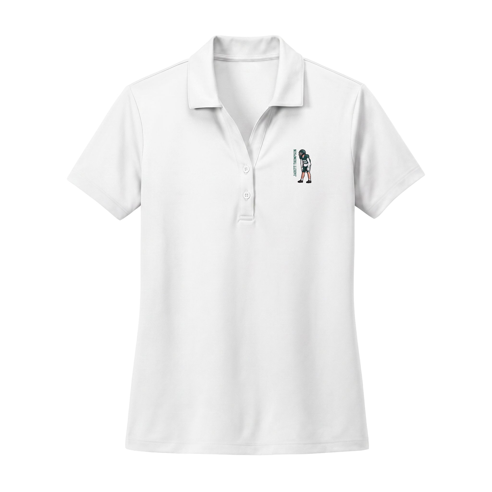 Women's Polo — character_name_vertical in White