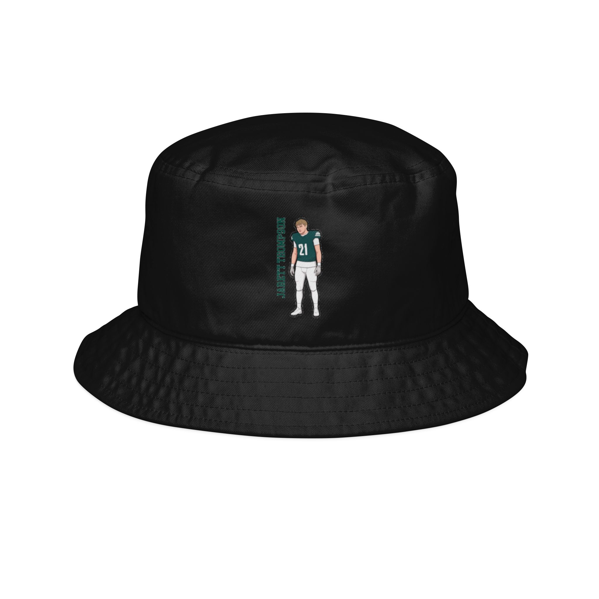 Bucket Hat — character_name_vertical in Black