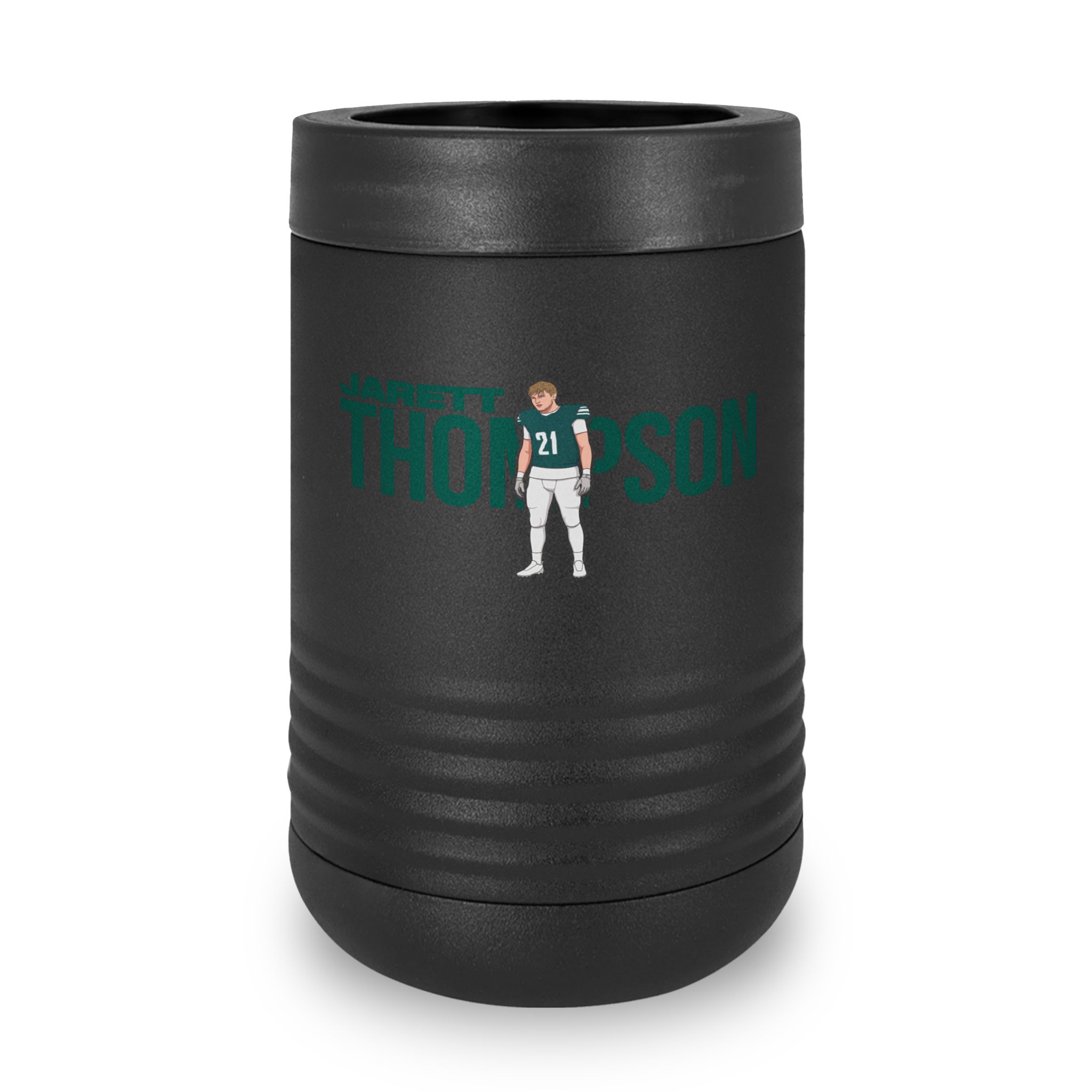 Stainless Can Cooler — character_player_name in Black